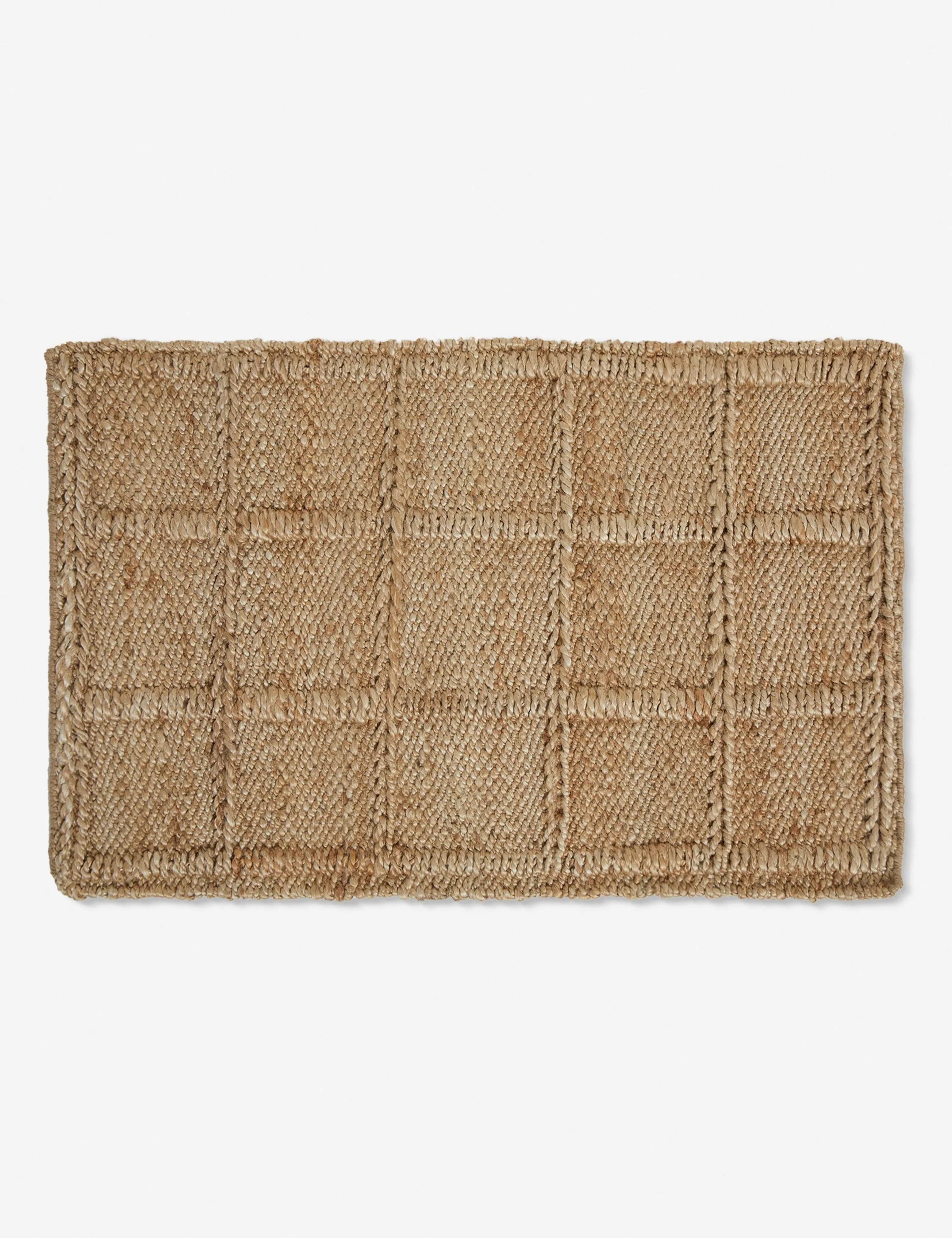 Harper Jute Rug Swatch  by Jake Arnold, Natural - Image 8