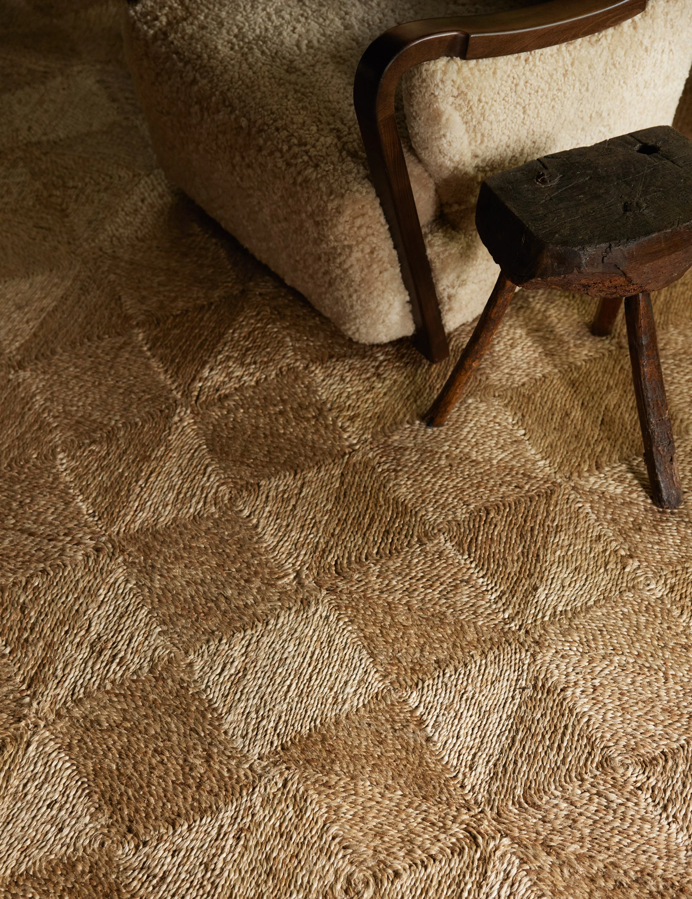 Havenhurst Handmade Jute Rug Swatch by Jake Arnold, Natural - Image 4