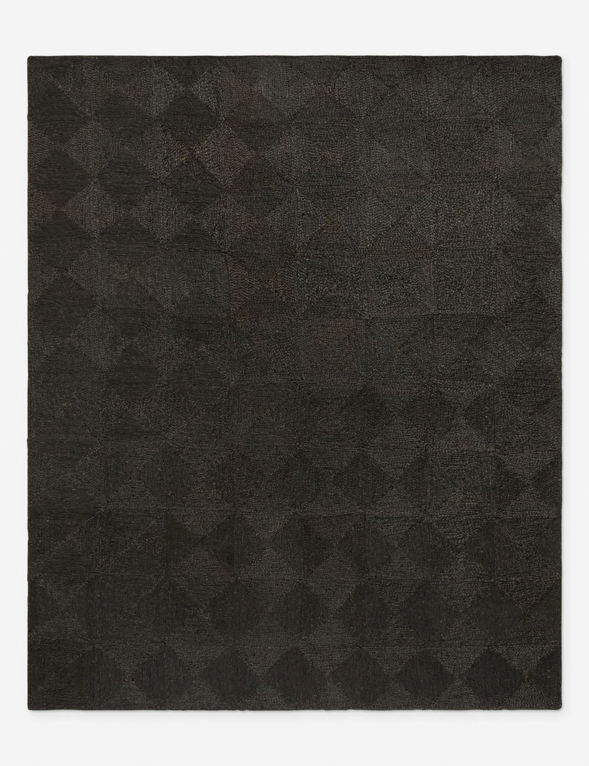 Havenhurst Handmade Jute Rug Swatch by Jake Arnold, Washed Black - Image 3