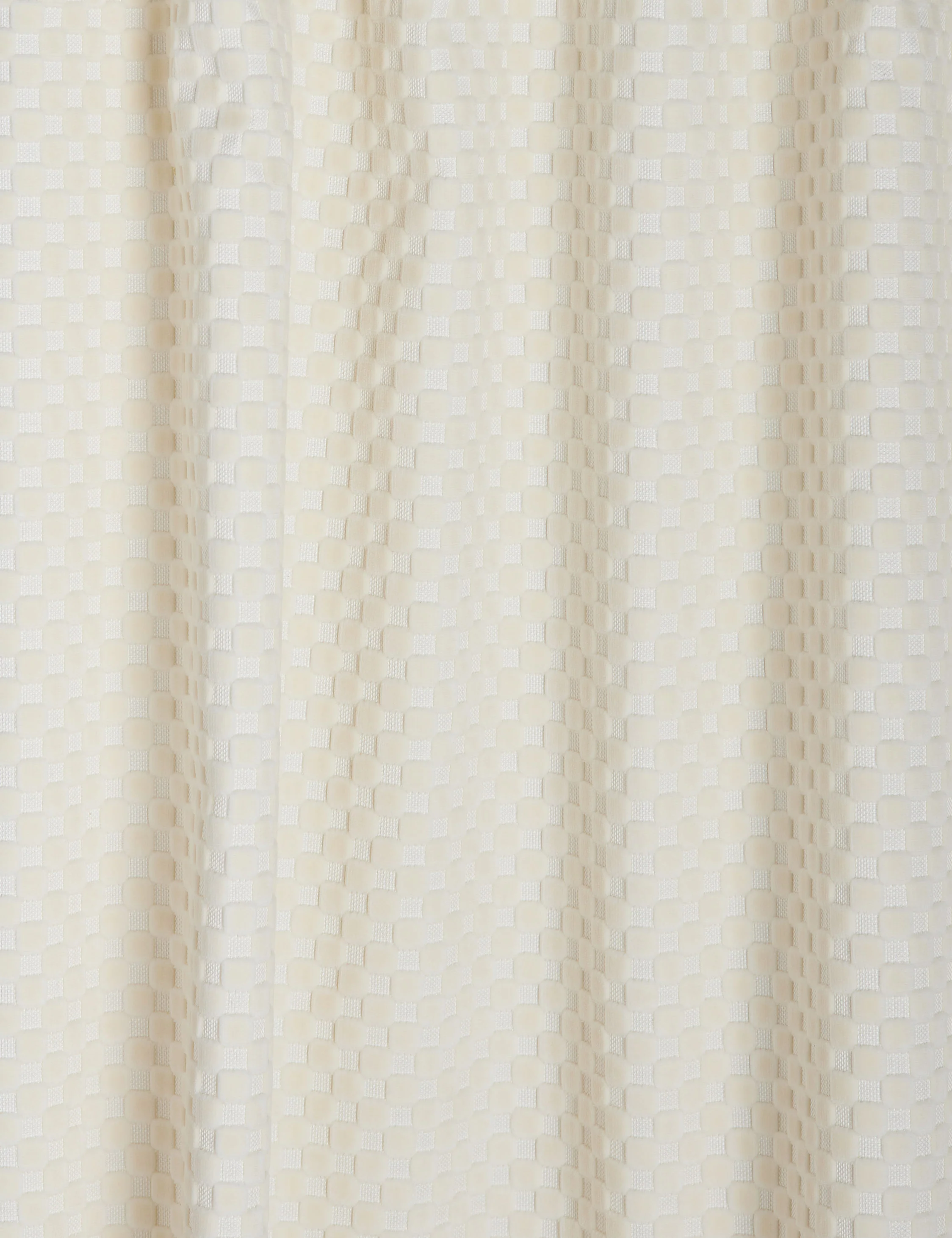Hi-Lo Checker Velvet Curtain Panel By Sarah  Sherman Samuel - Image 6