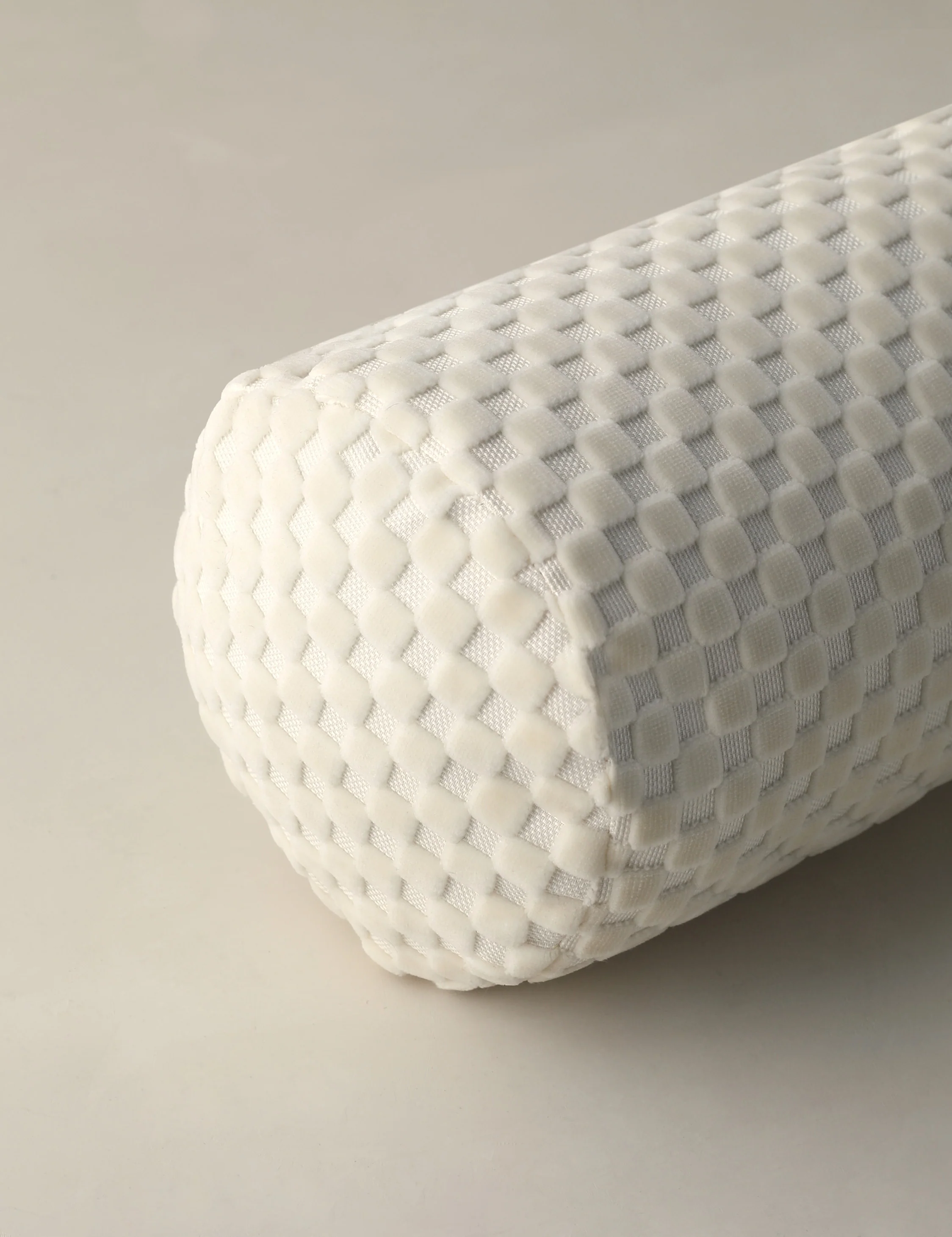 Hi-Lo Checker Velvet Long Bolster Pillow by Sarah Sherman Samuel - Image 2
