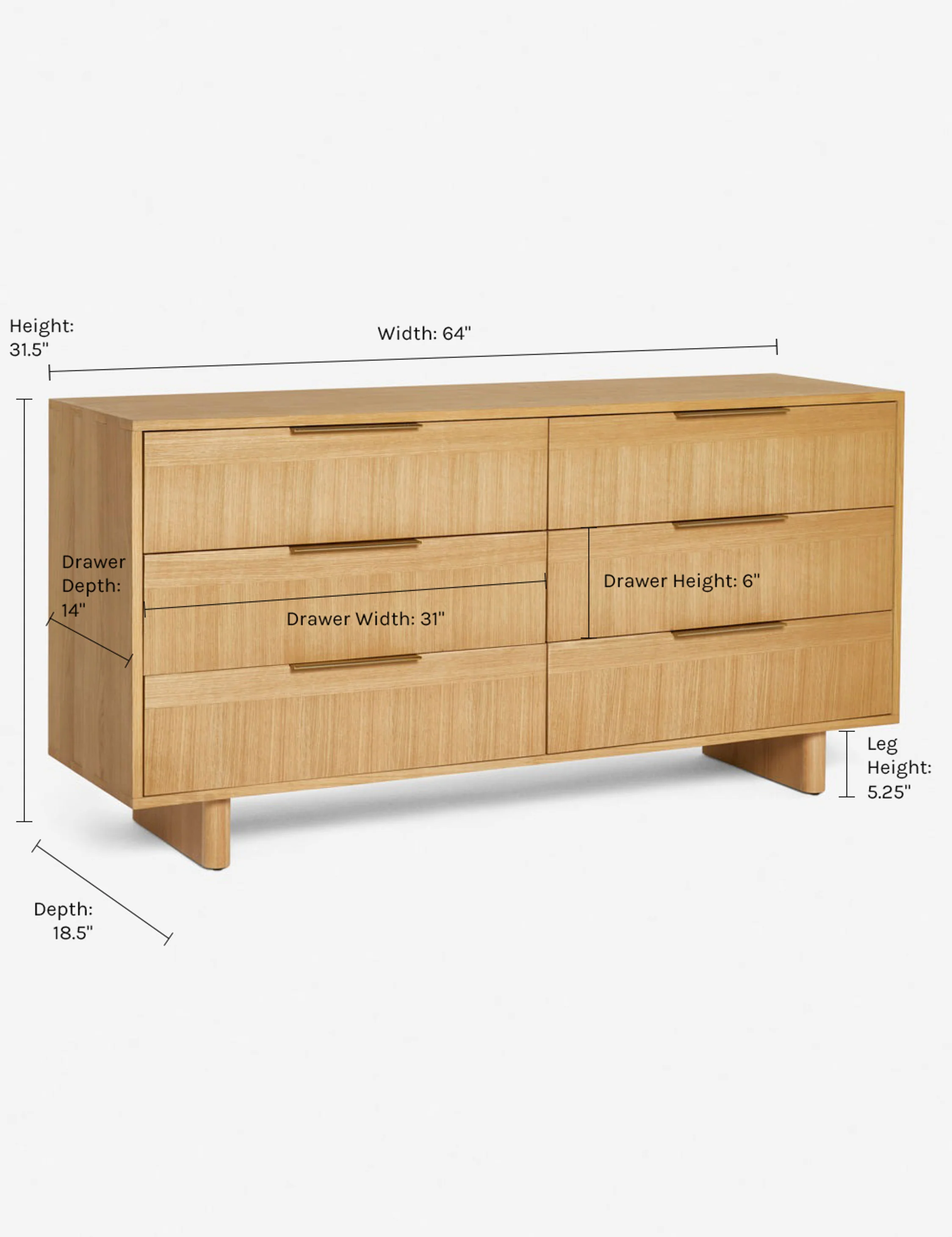 Hillard 6-Drawer Dresser - Image 8