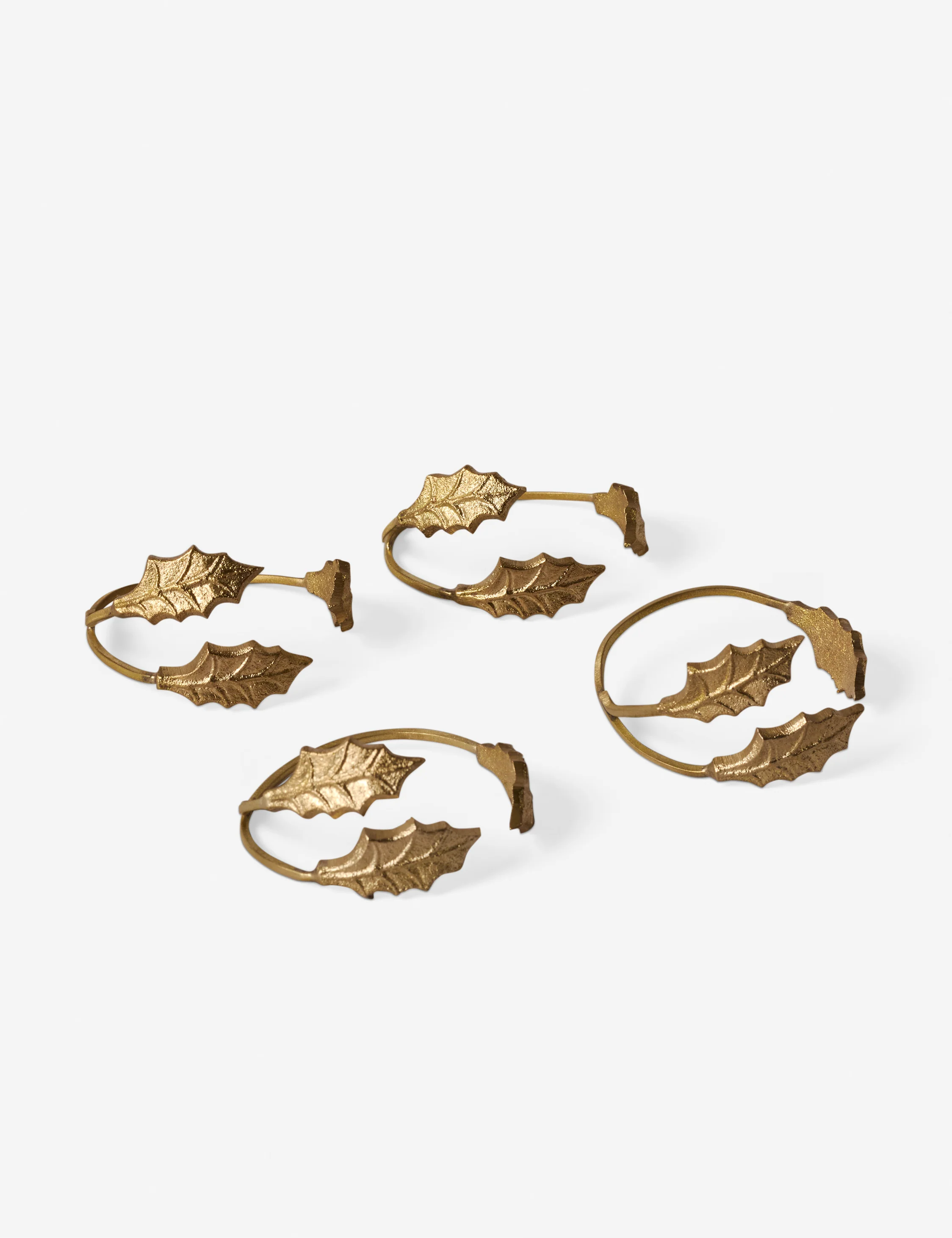 Holly Leaf Napkin Rings (Set of 4) by Ferm Living - Image 2