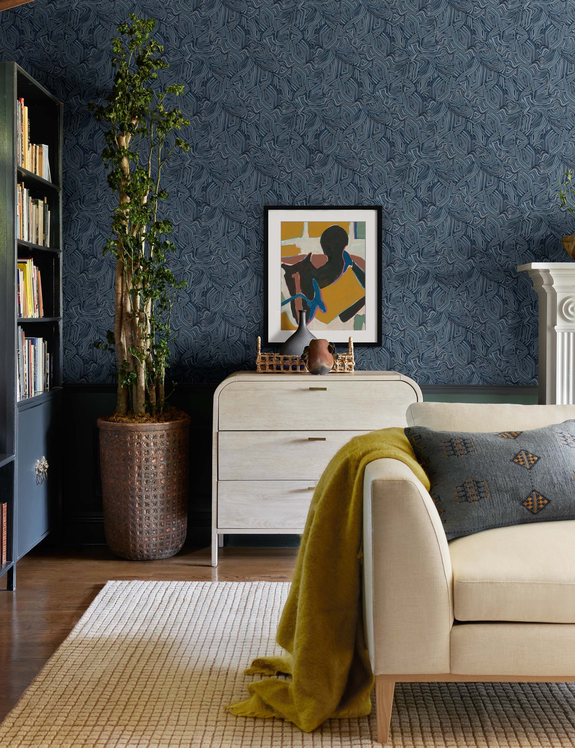 Indigo Lumbar Pillow - Image 3