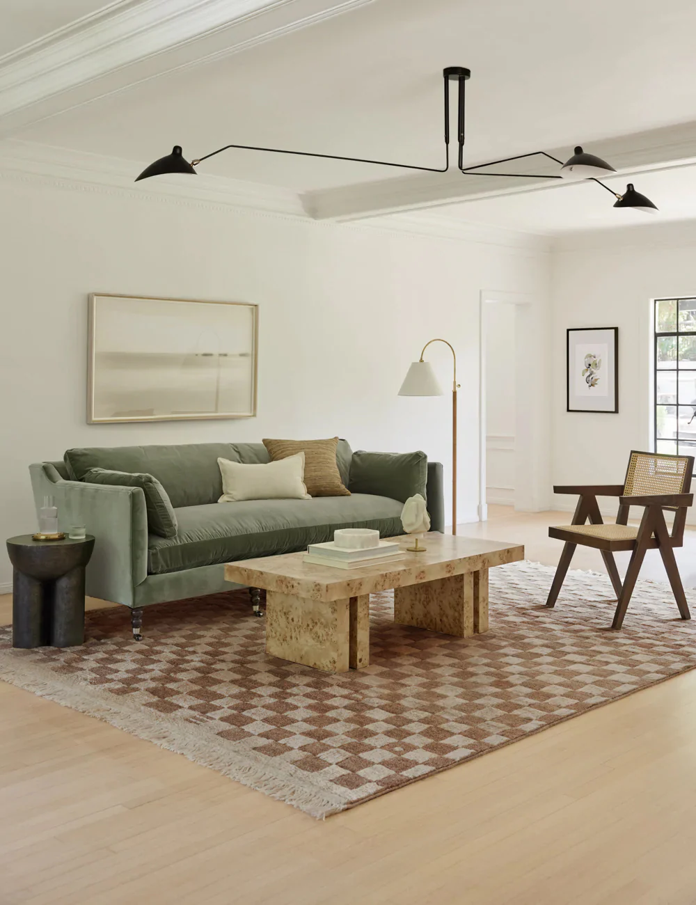 Irregular Checkerboard Hand-Knotted Wool Rug by Sarah Sherman Samuel - Image 11
