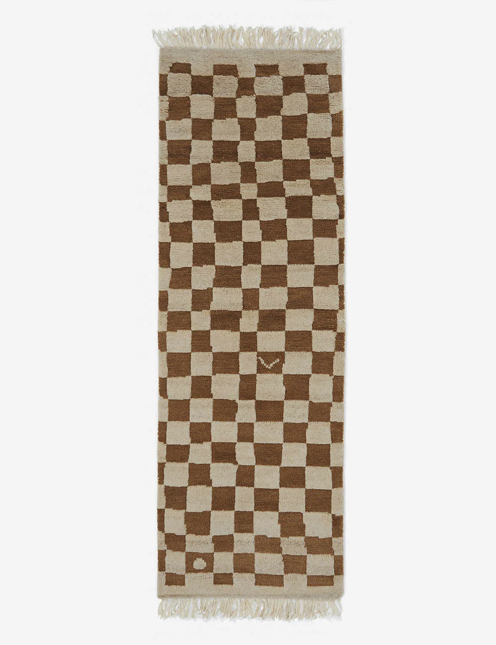 Irregular Checkerboard Hand-Knotted Wool Rug by Sarah Sherman Samuel - Image 16