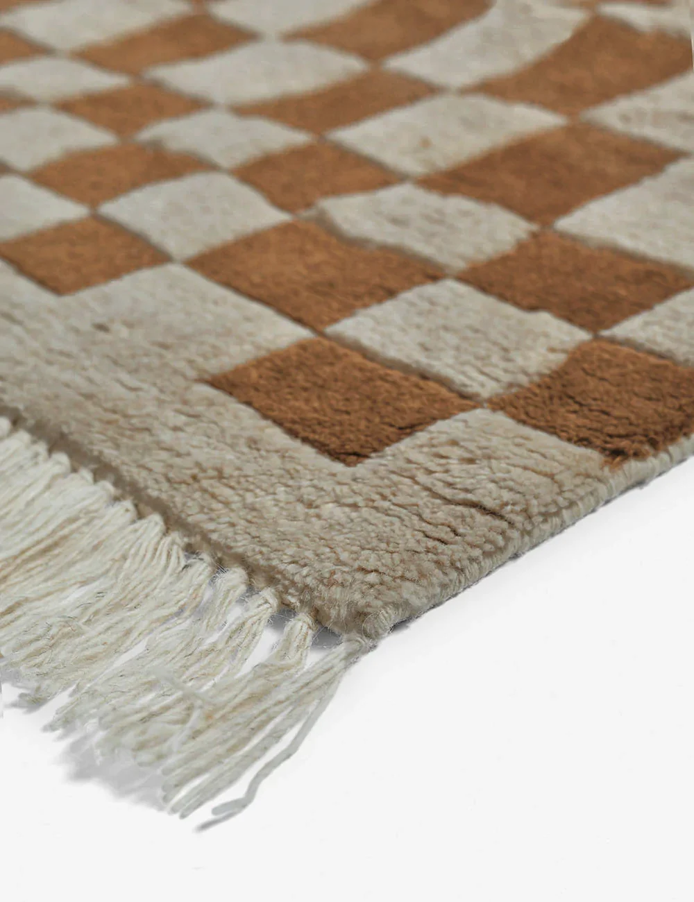 Irregular Checkerboard Hand-Knotted Wool Rug by Sarah Sherman Samuel - Image 18