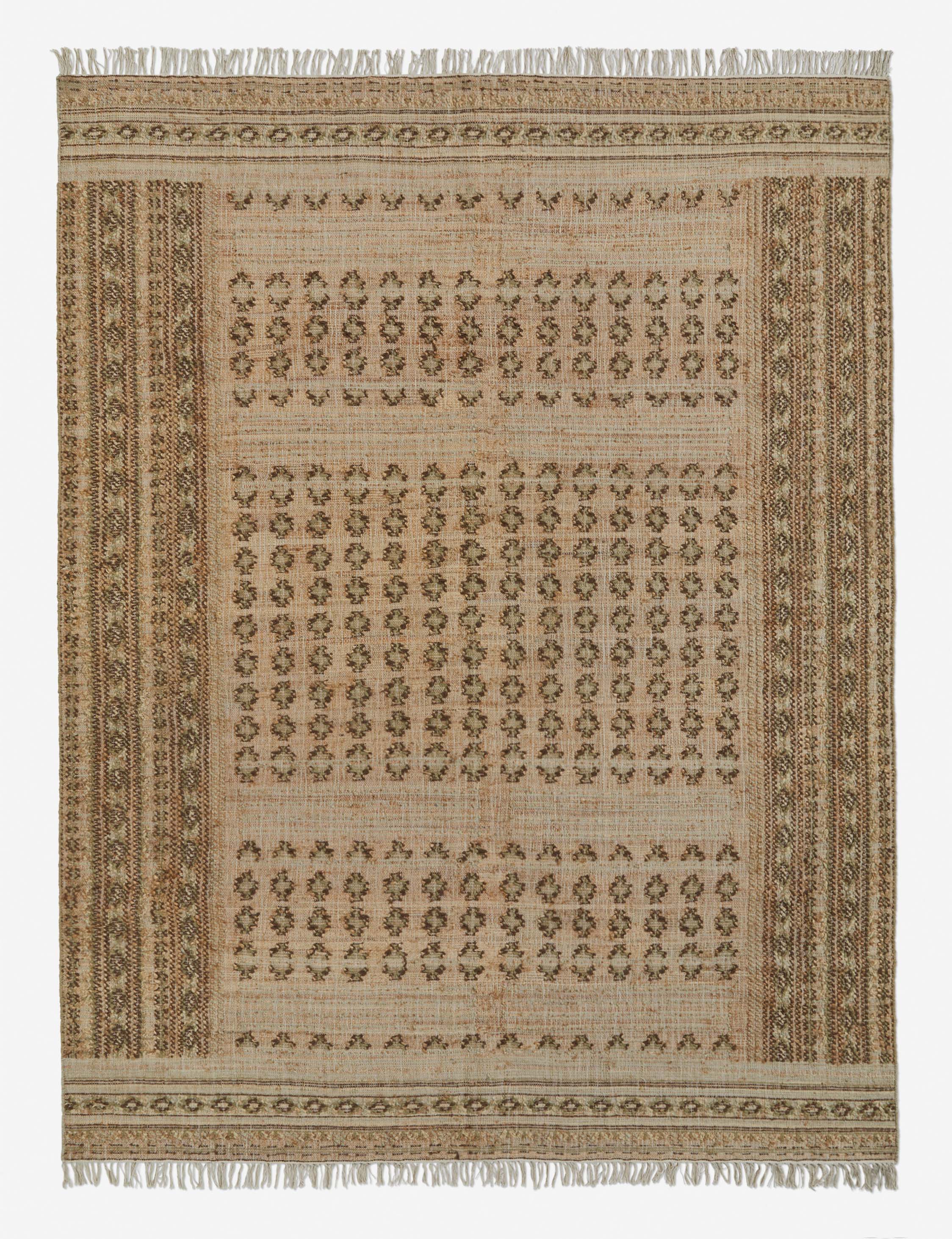 Keziah Flatweave Jute-Blend Rug Swatch, Moss - Image 2