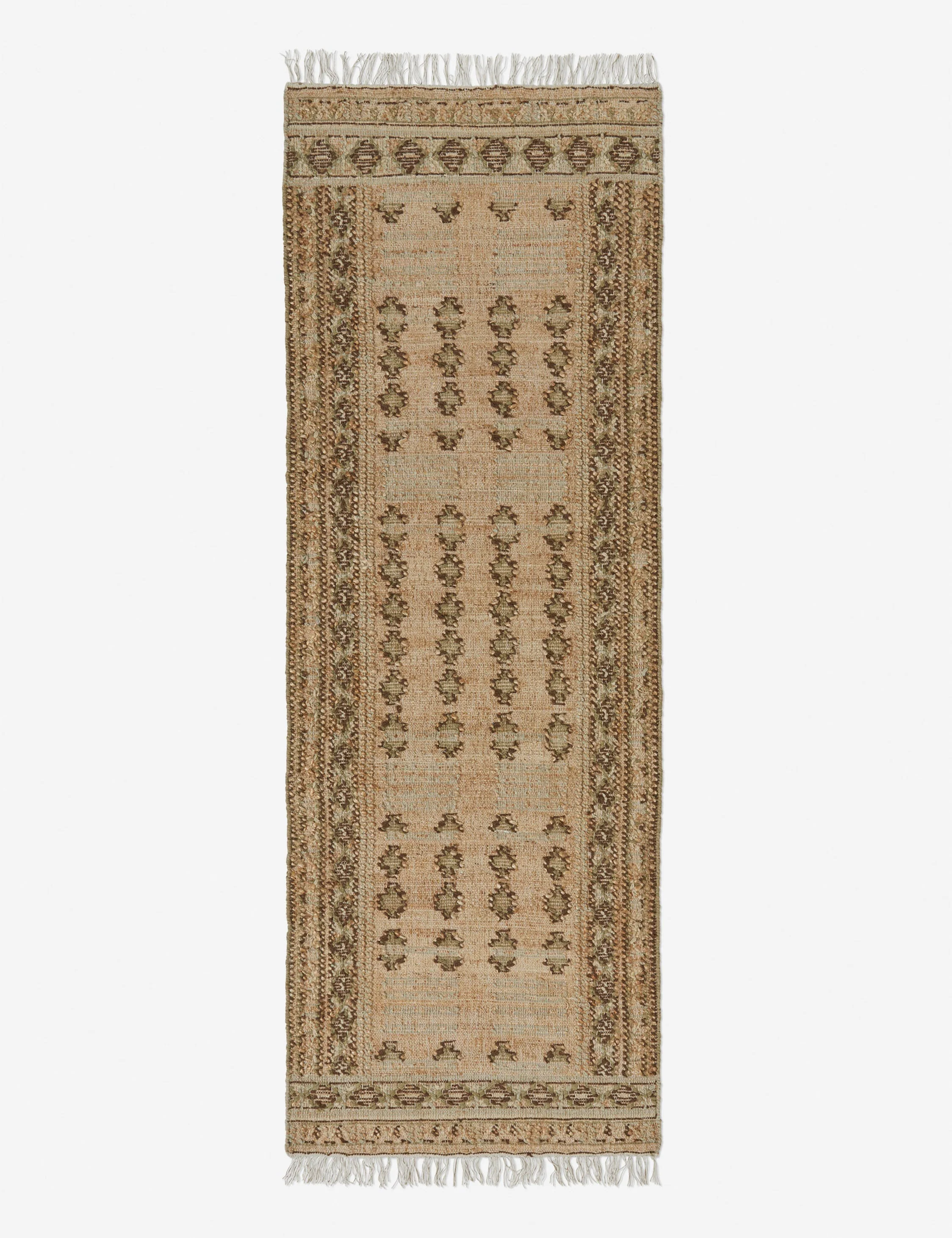 Keziah Flatweave Jute-Blend Rug Swatch, Moss - Image 6