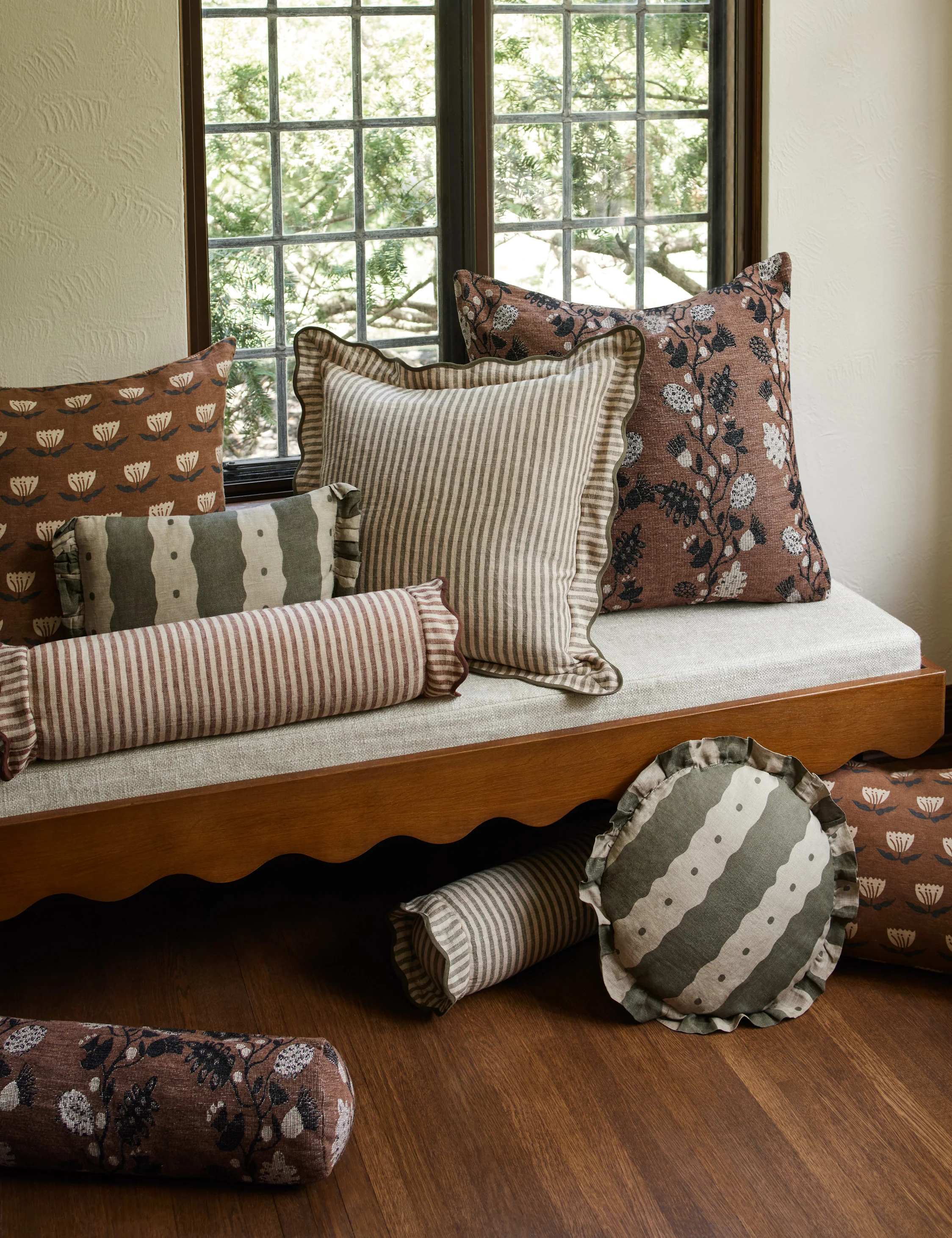 Lanie Linen Bolster Pillow by Sarah Sherman Samuel - Image 11