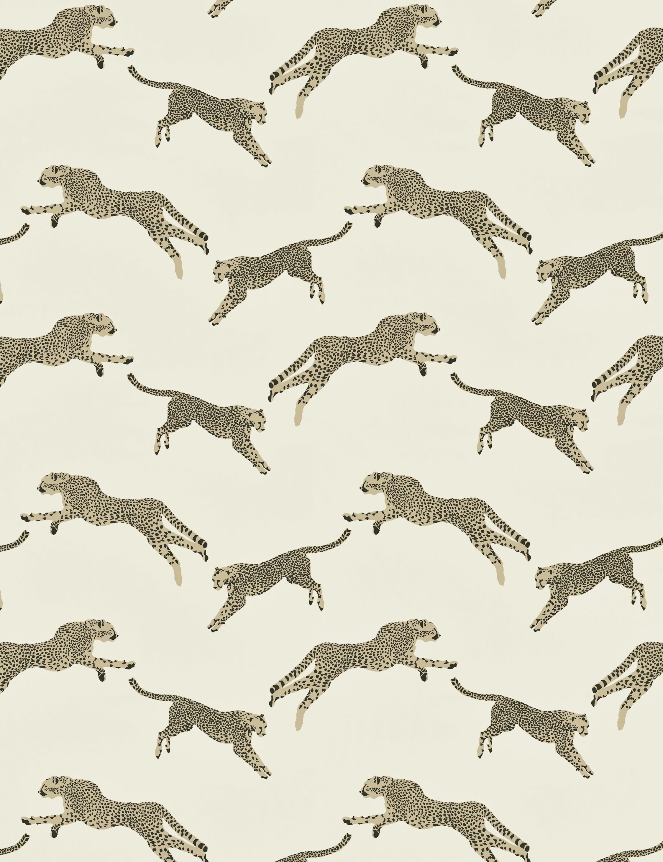 Leaping Cheetah Cotton Fabric by Scalamandre