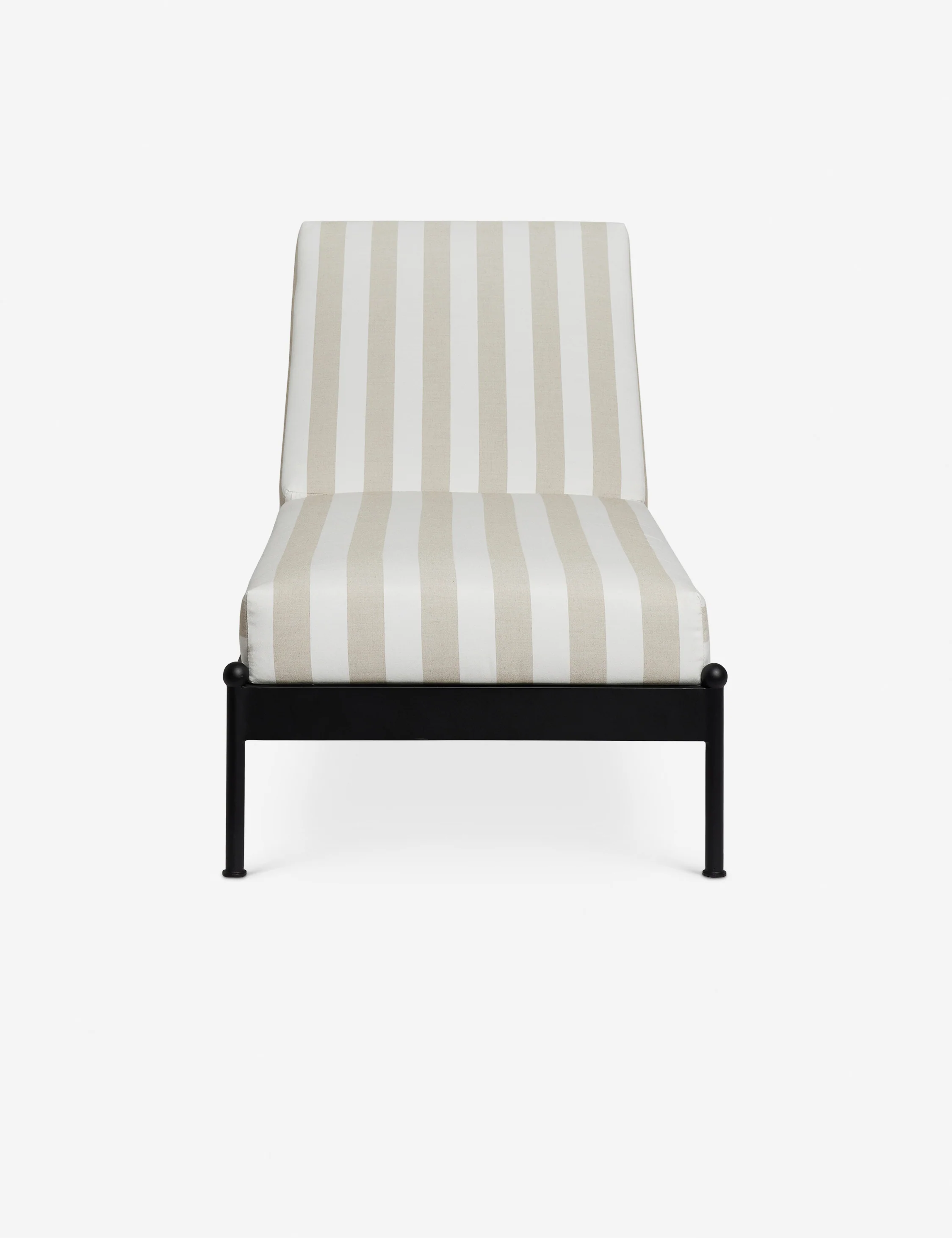 Leni Outdoor Chaise, Natural Stripe - Image 4