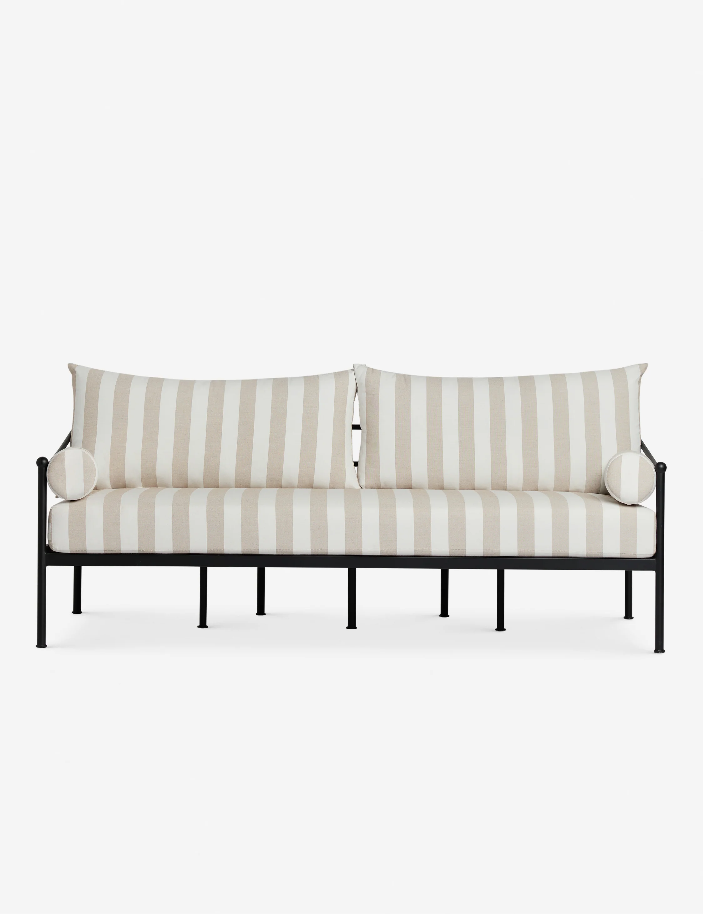 Leni Outdoor Sofa, Natural Stripe - Image 2