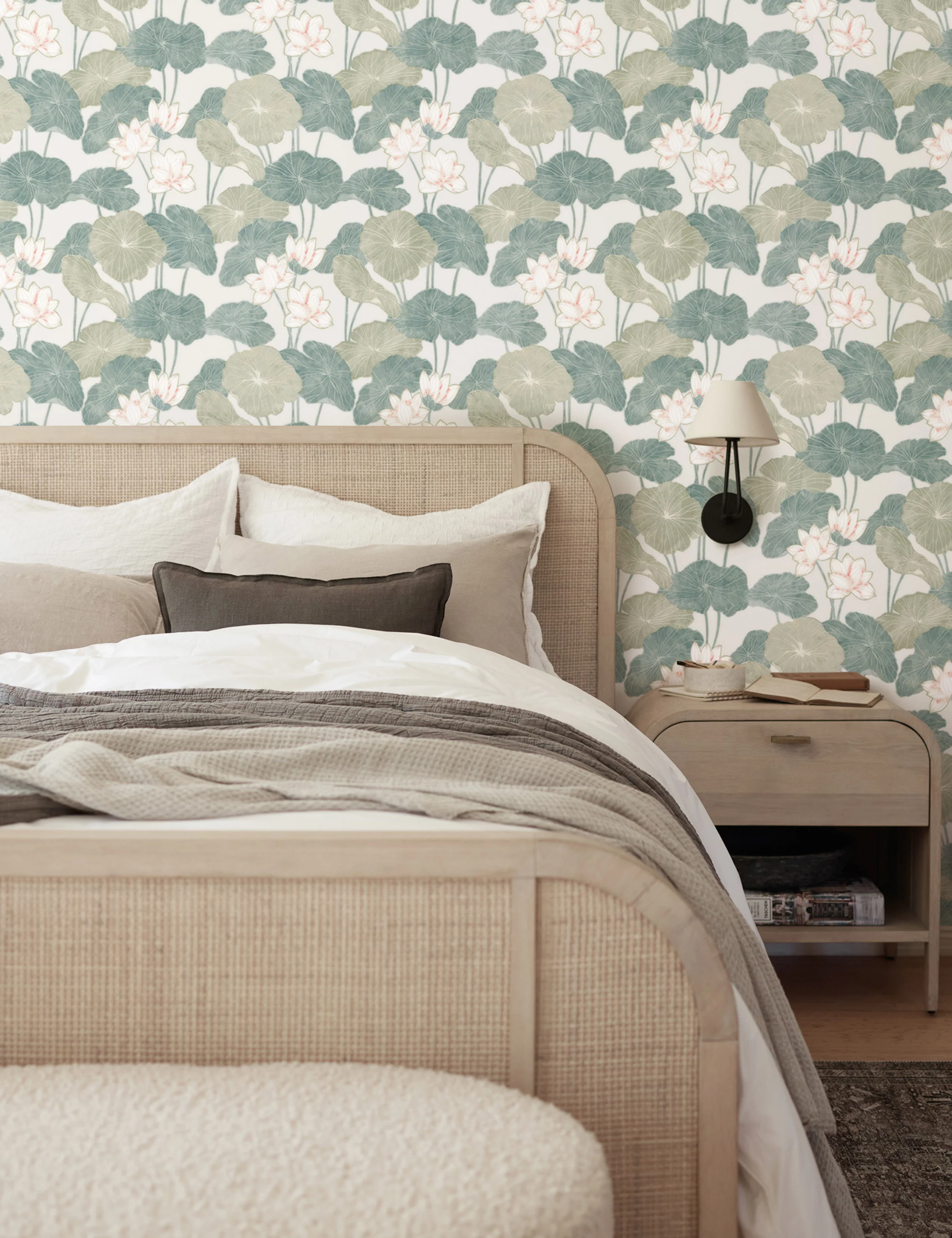 Lily Pad Peel + Stick Wallpaper