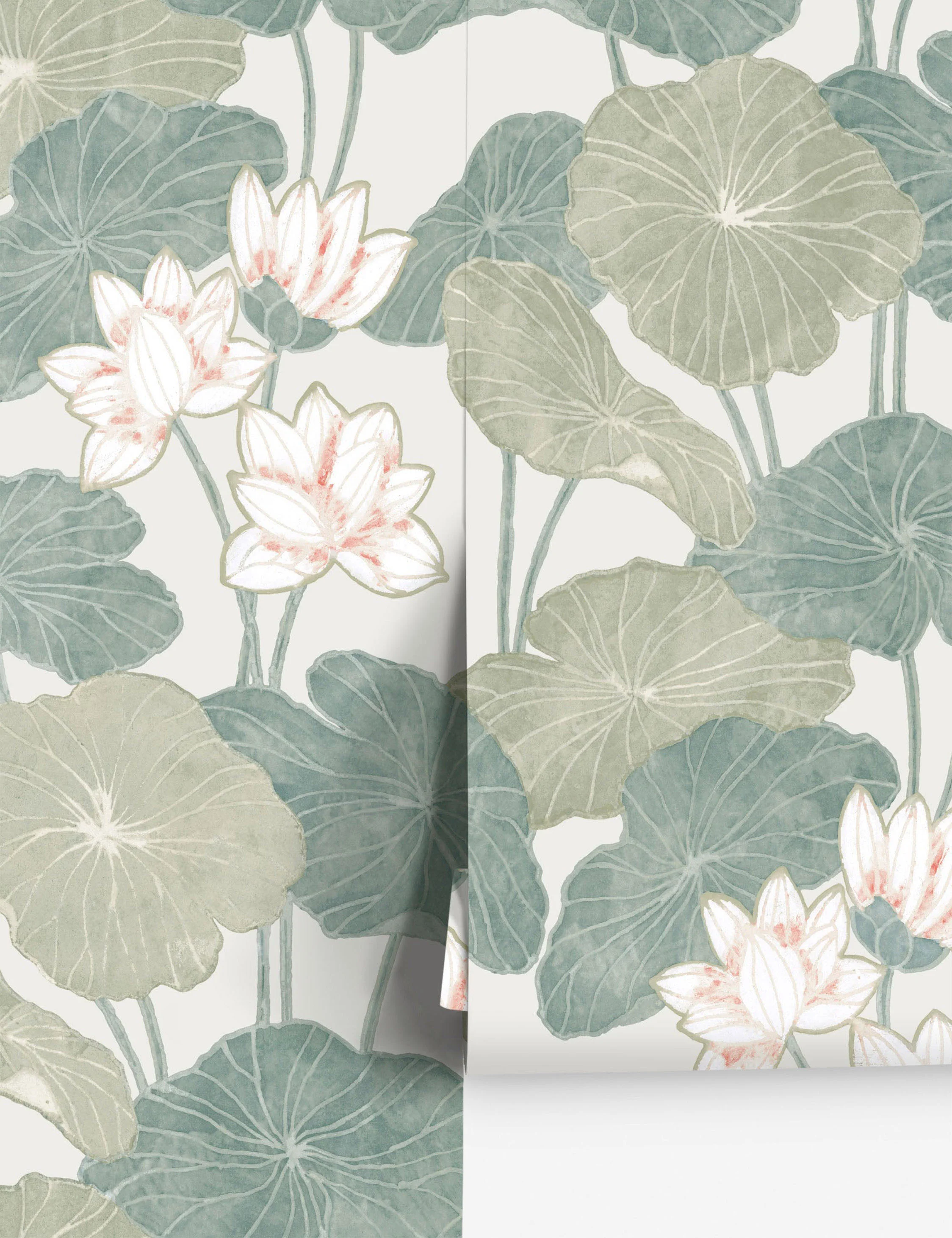 Lily Pad Peel + Stick Wallpaper - Image 2