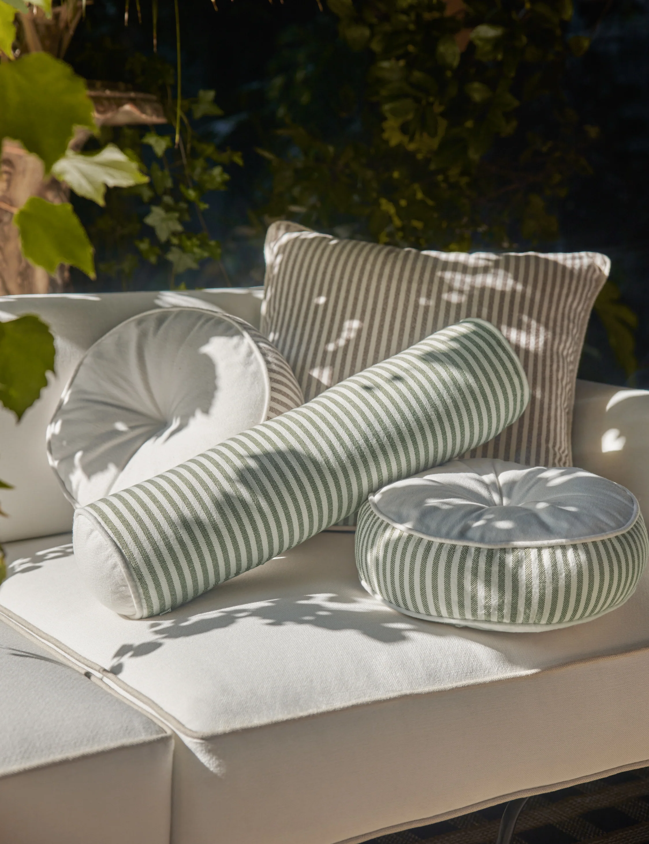 Littu Indoor / Outdoor Striped Bolster Pillow by Sarah Sherman Samuel - Image 7