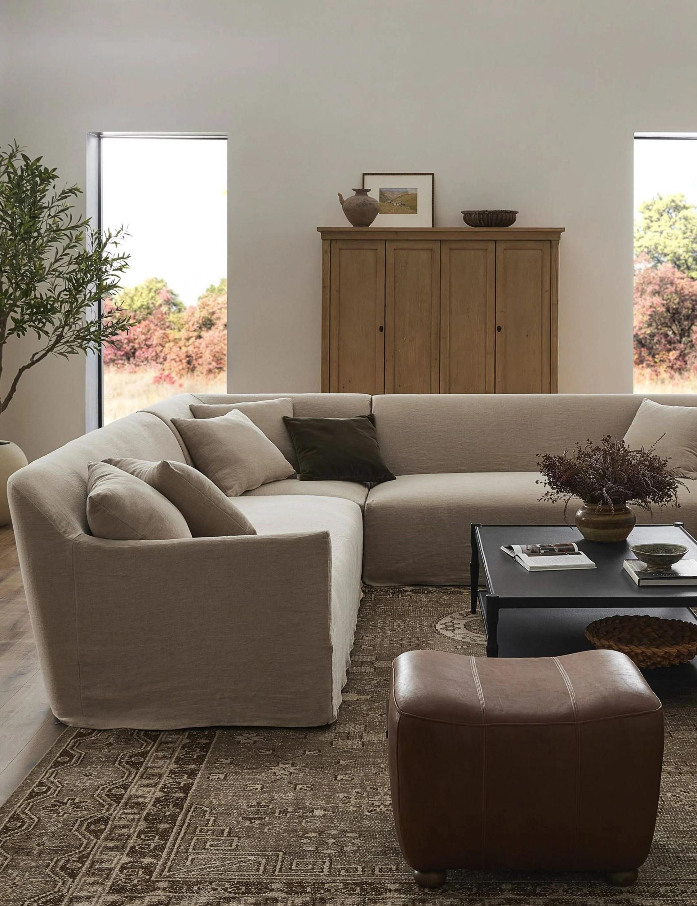 Lowell Slipcover Sectional Sofa by Amber Lewis x Four Hands