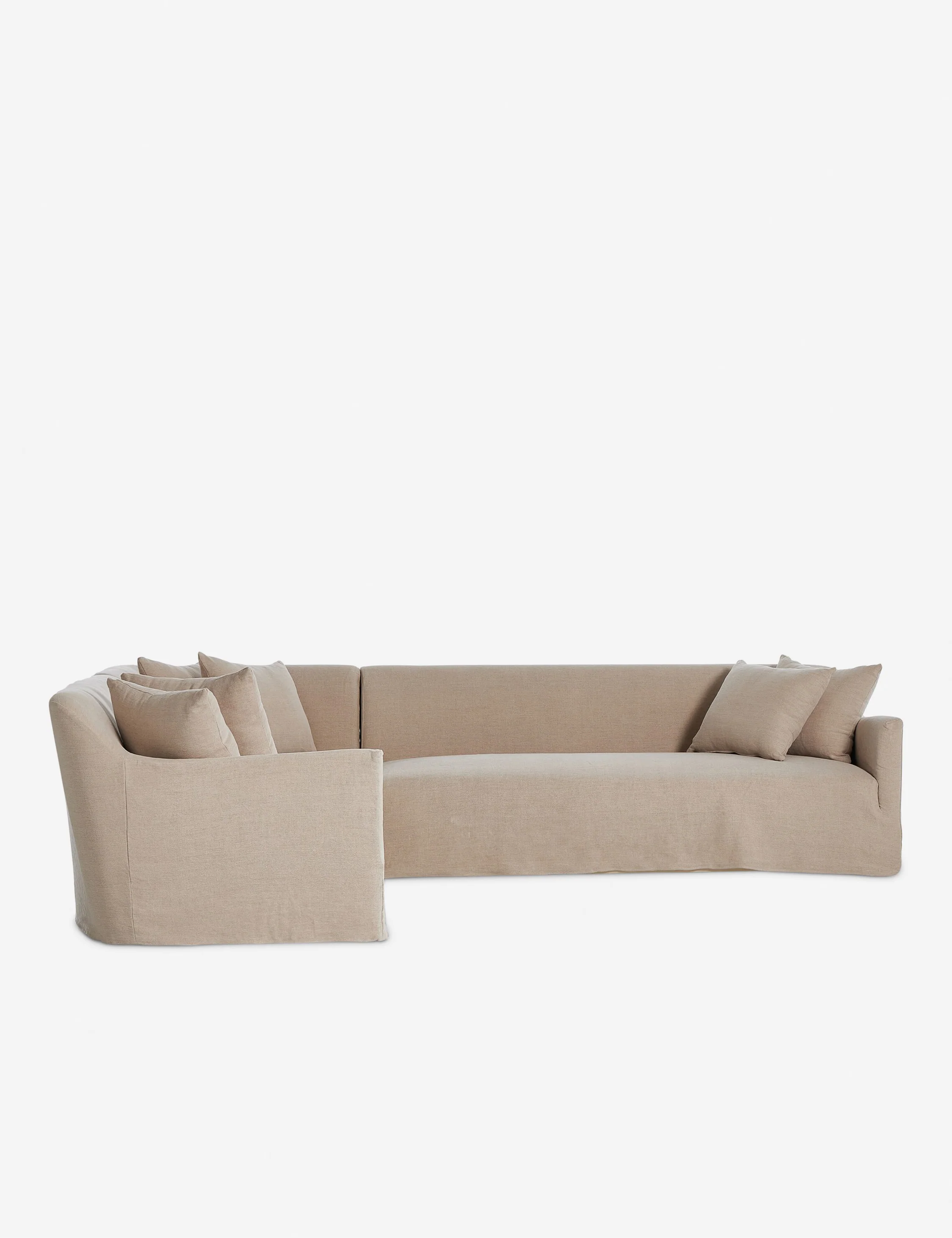 Lowell Slipcover Sectional Sofa by Amber Lewis x Four Hands - Image 2