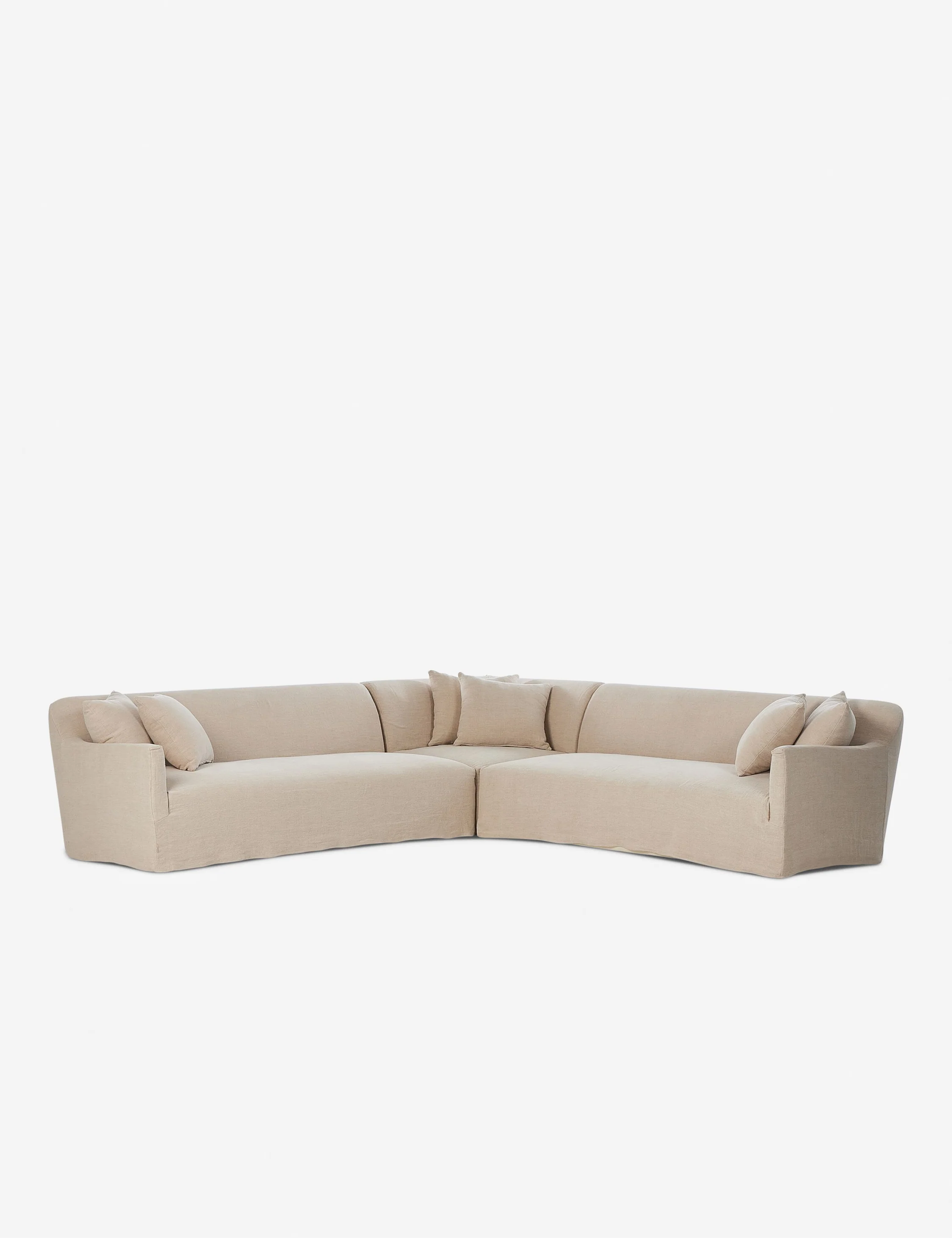 Lowell Slipcover Sectional Sofa by Amber Lewis x Four Hands - Image 3