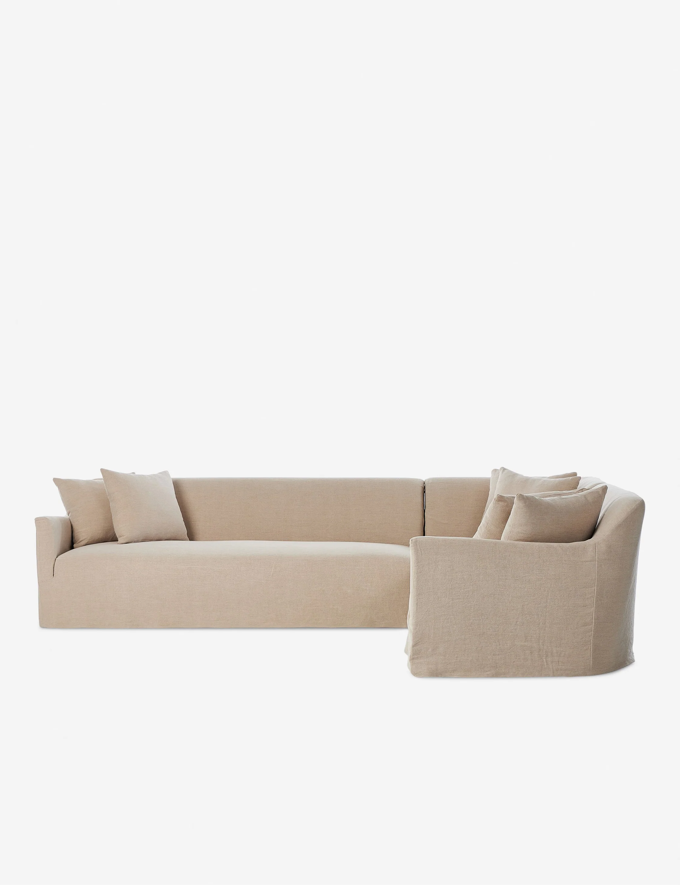 Lowell Slipcover Sectional Sofa by Amber Lewis x Four Hands - Image 4