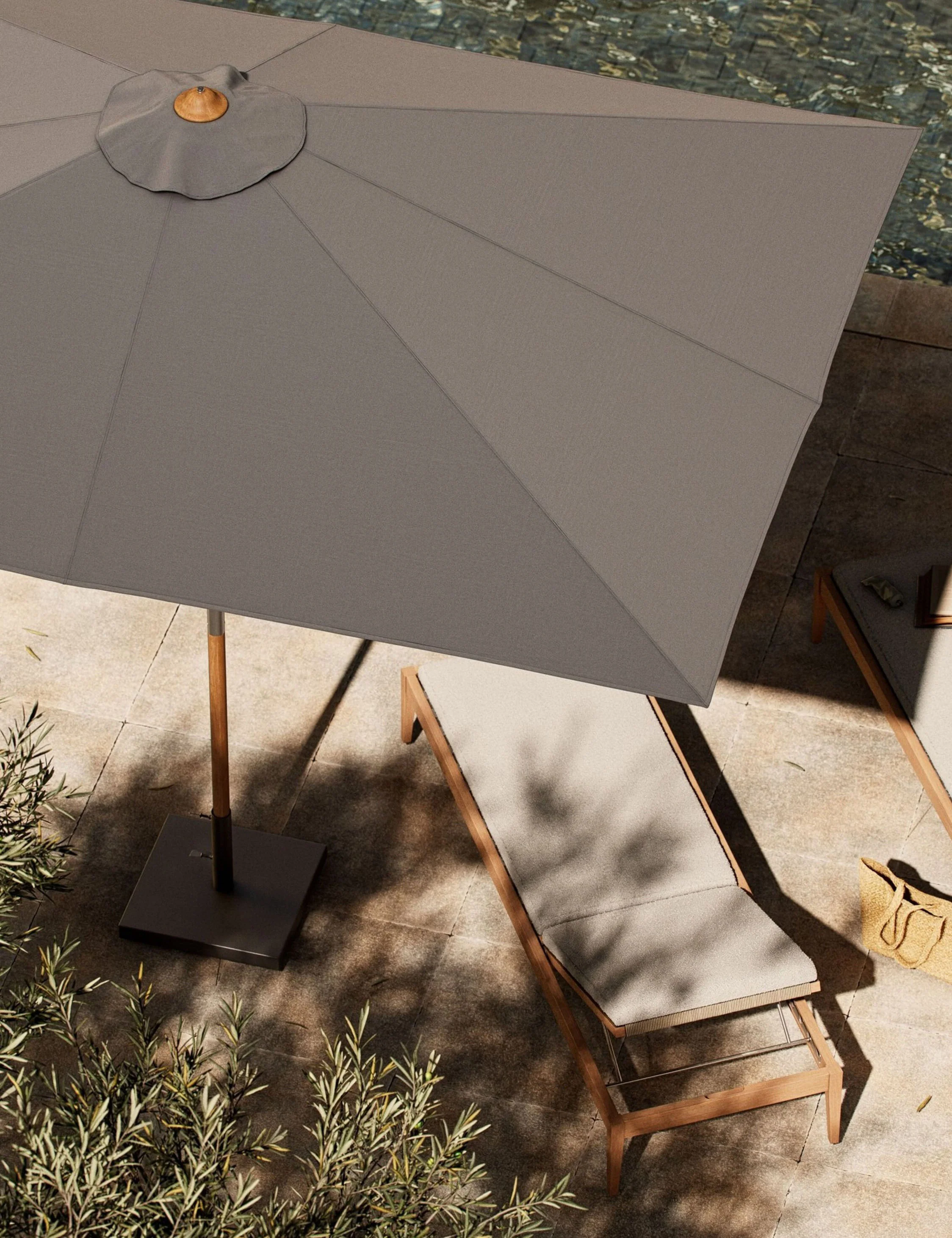 Luzita 9'10" Rectangular Outdoor Umbrella - Image 10