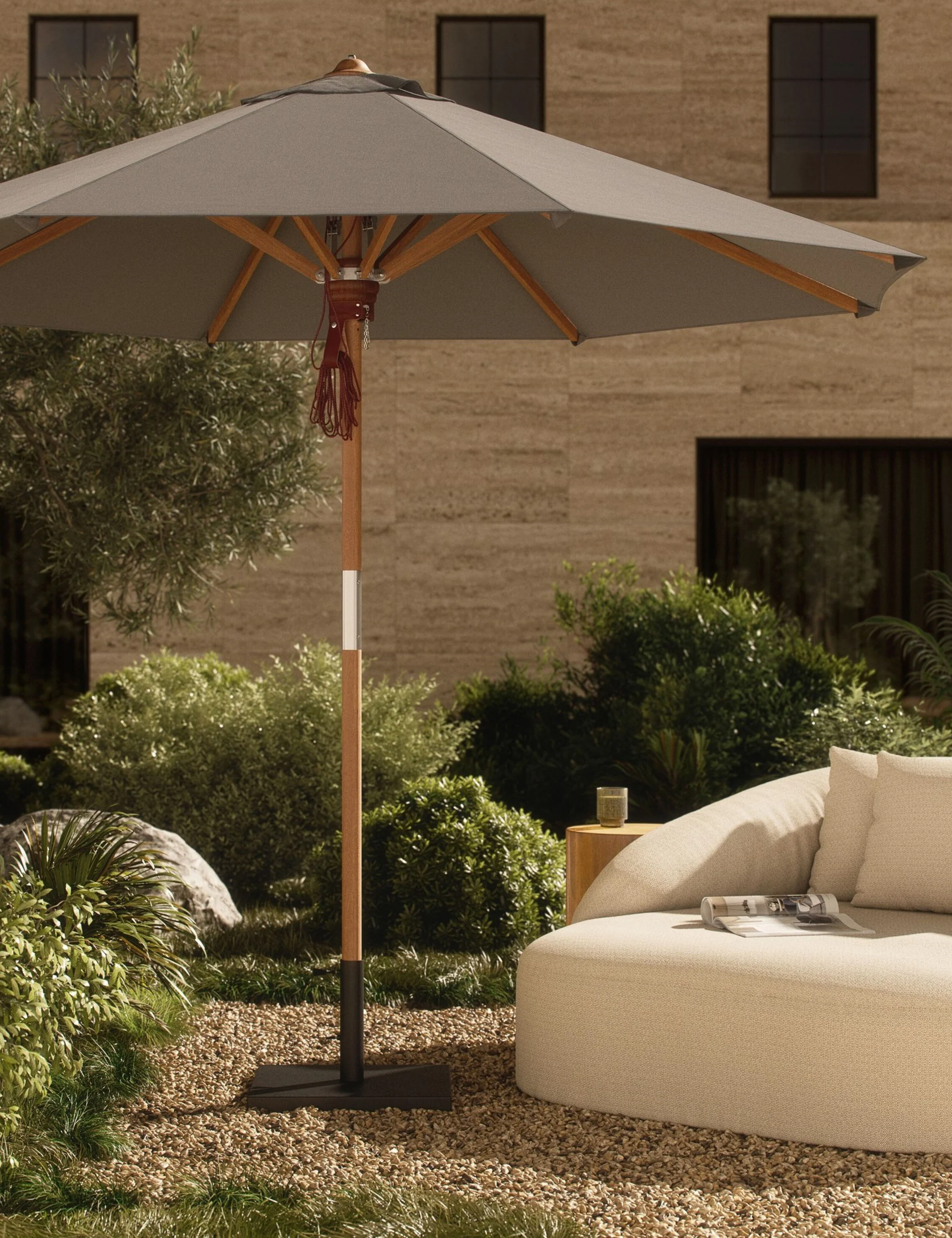Luzita 9'10" Round Outdoor Umbrella - Image 10