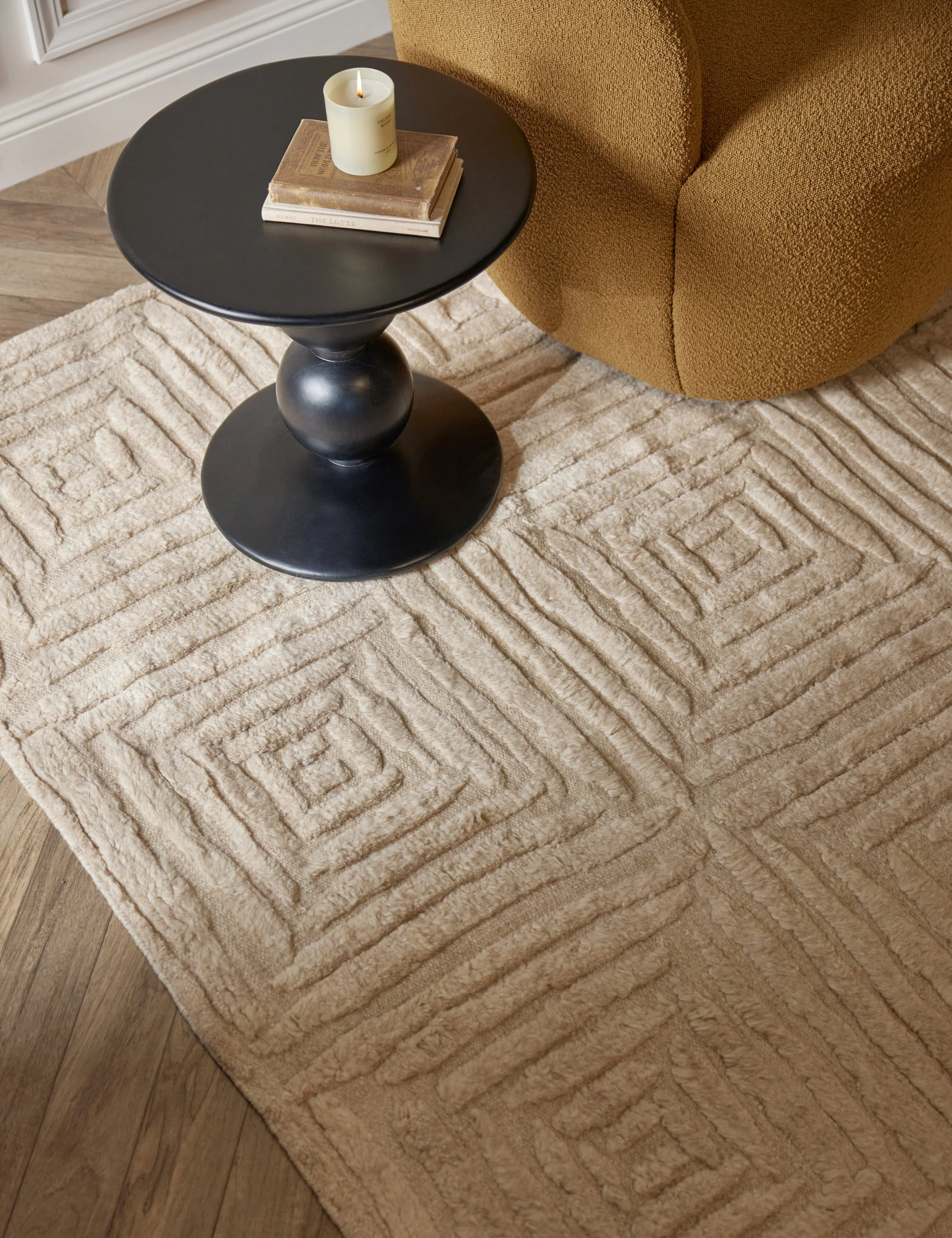 Metz Hand-Knotted Wool Rug Swatch - Image 4