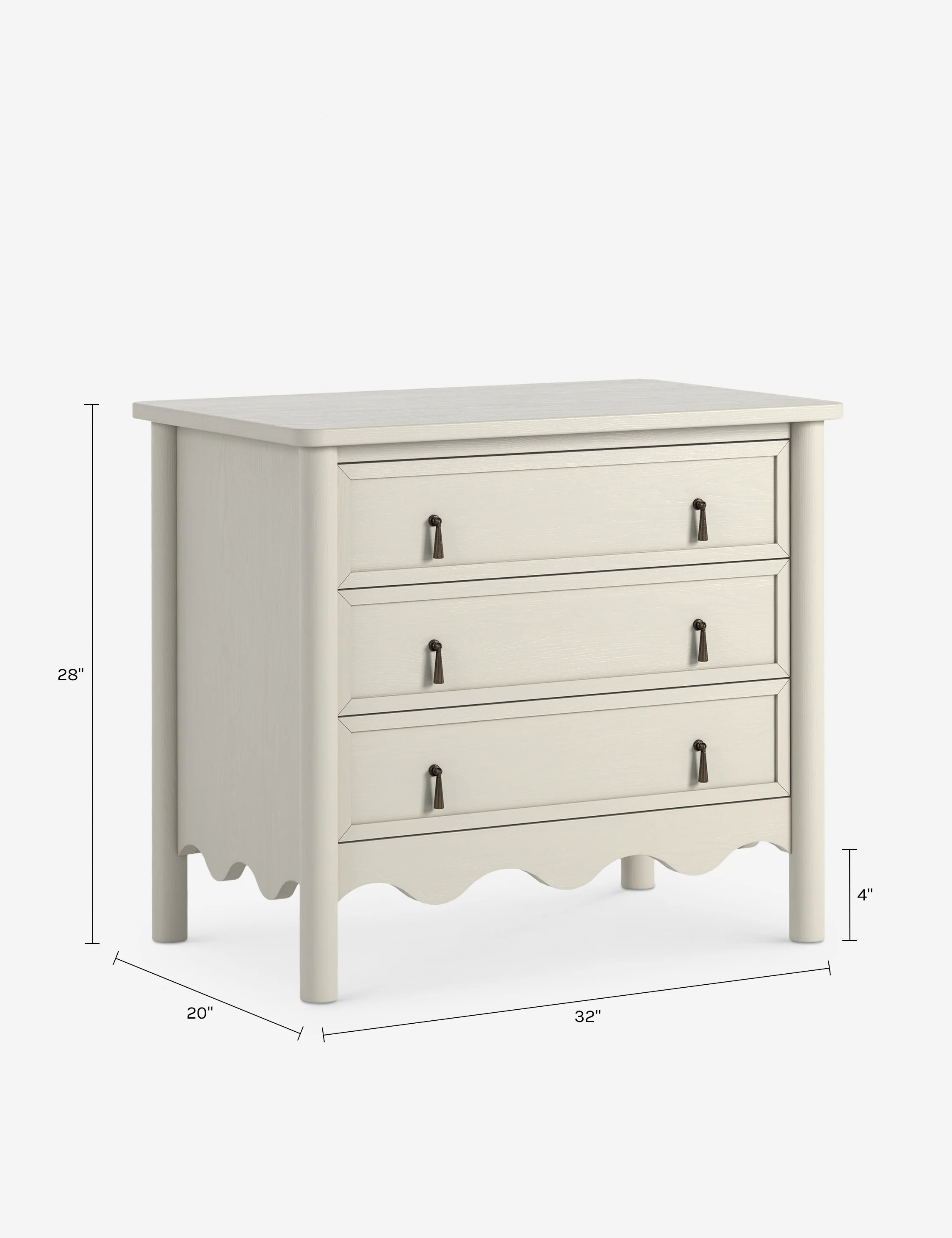 Millie 3-Drawer Nightstand - Image 16