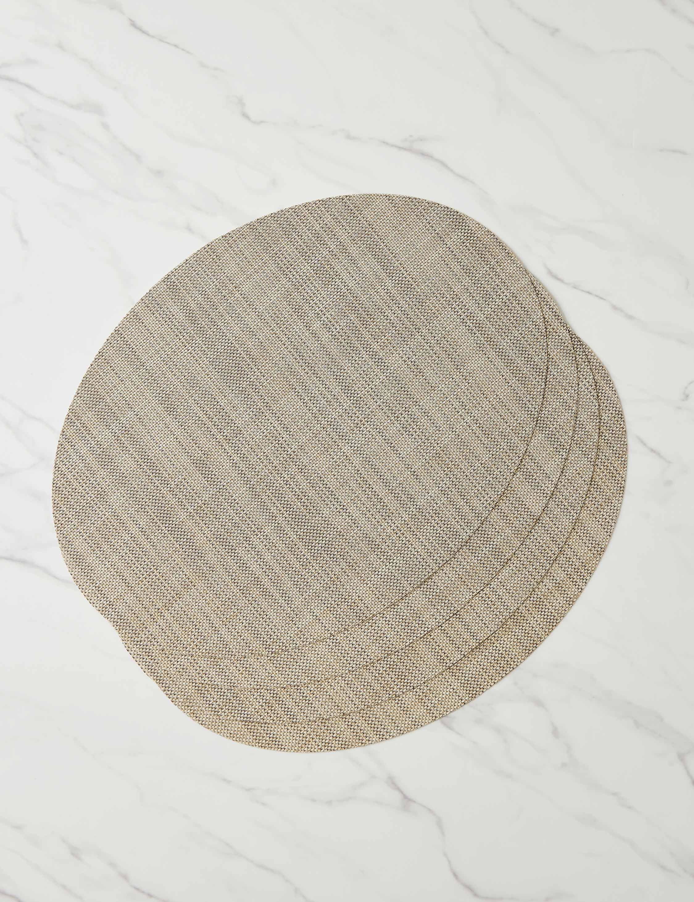 Mini Basketweave Oval Placemat (Set of 4) by Chilewich - Image 14