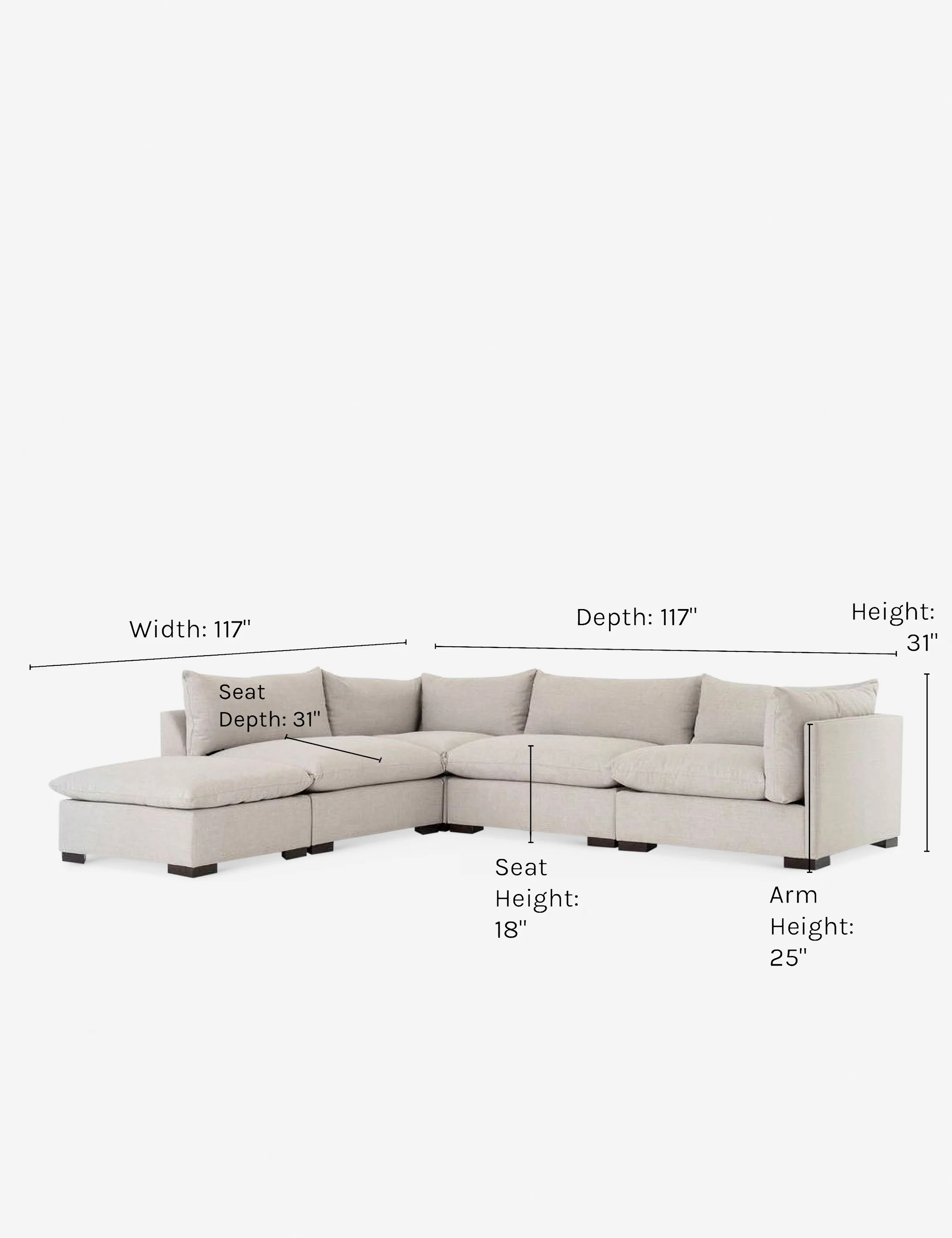 Mitzi Modular Sectional Sofa - Image 3
