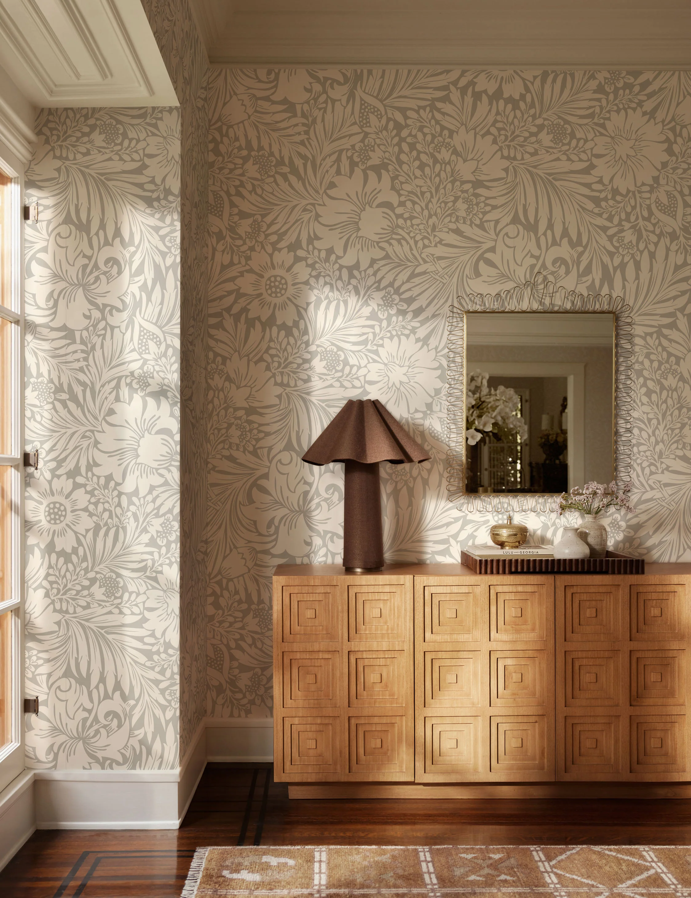 Modern Acanthus Peel + Stick Wallpaper by Erin & Ben Co. - Image 3