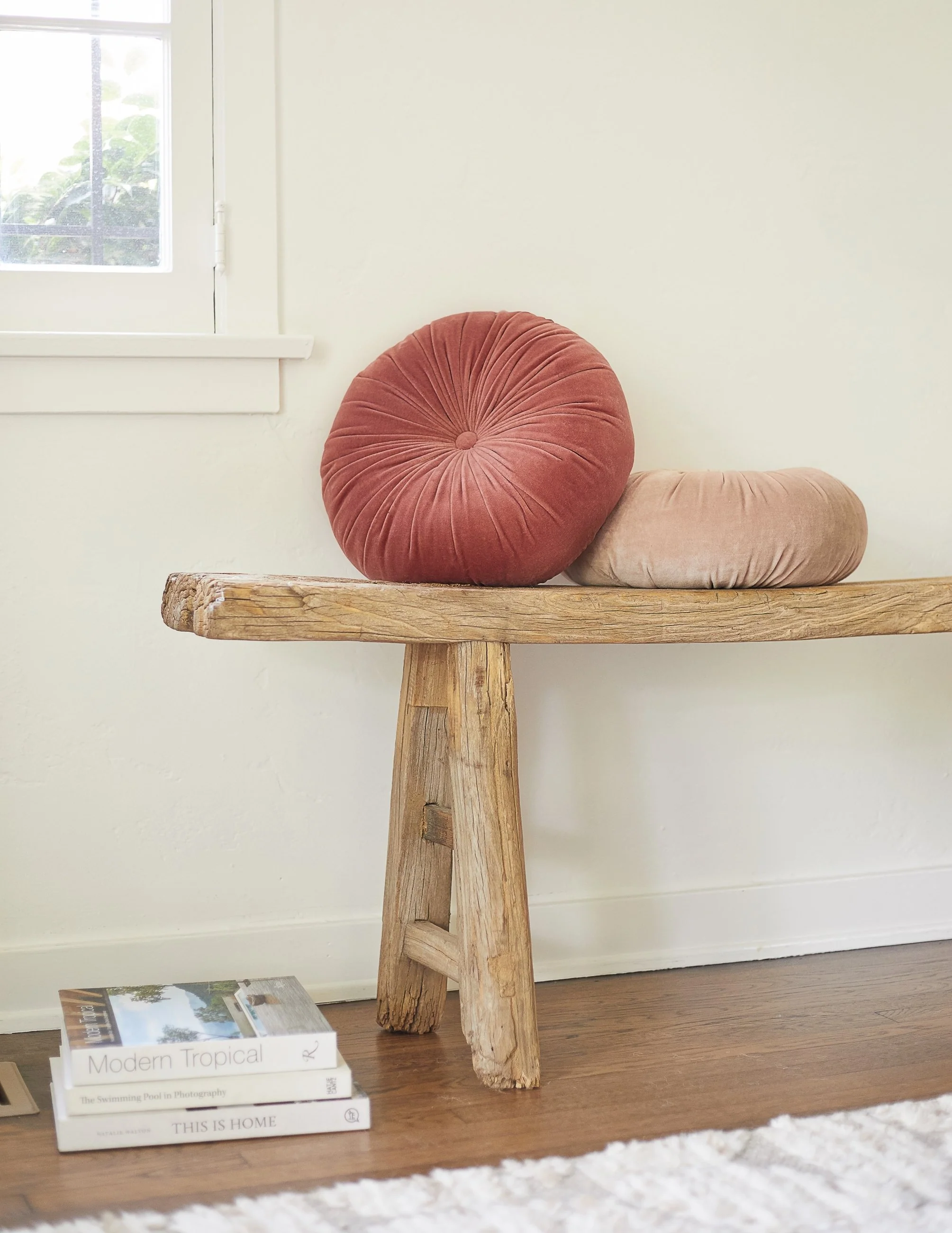Monroe Velvet Round Pillow - Image 38