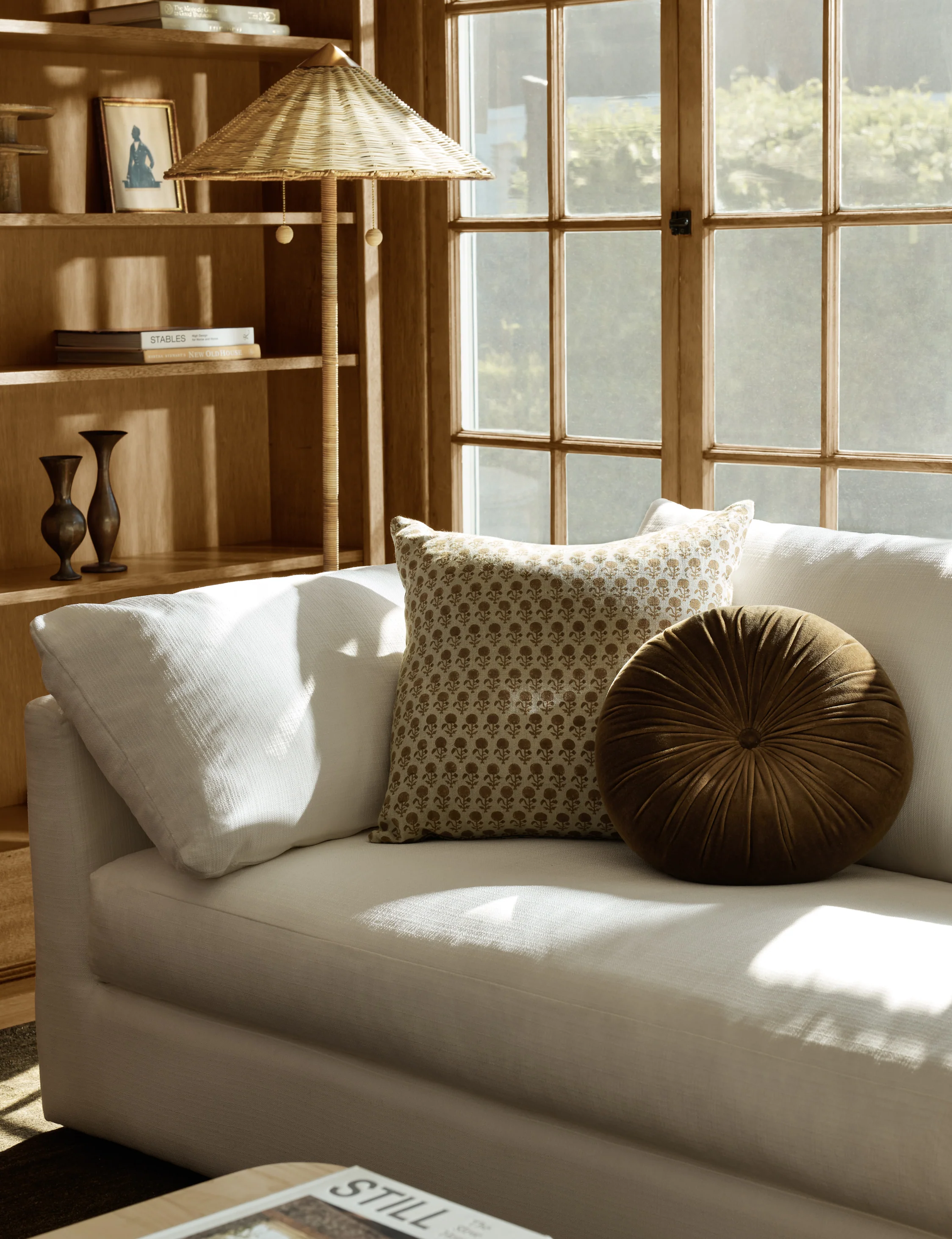 Monroe Velvet Round Pillow - Image 42