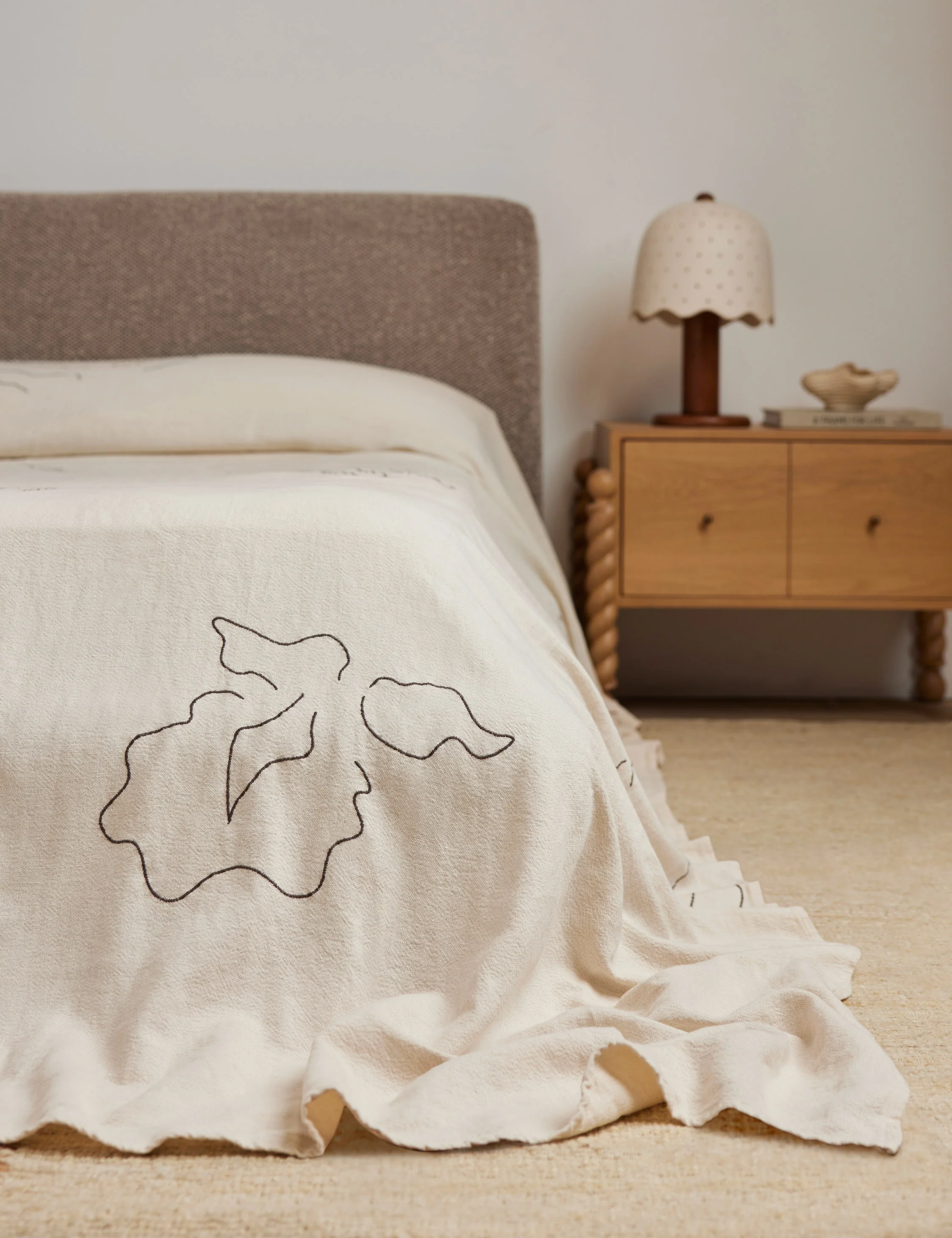 Narsi Linen Cotton Bedspread by Sarah Sherman Samuel - Image 3