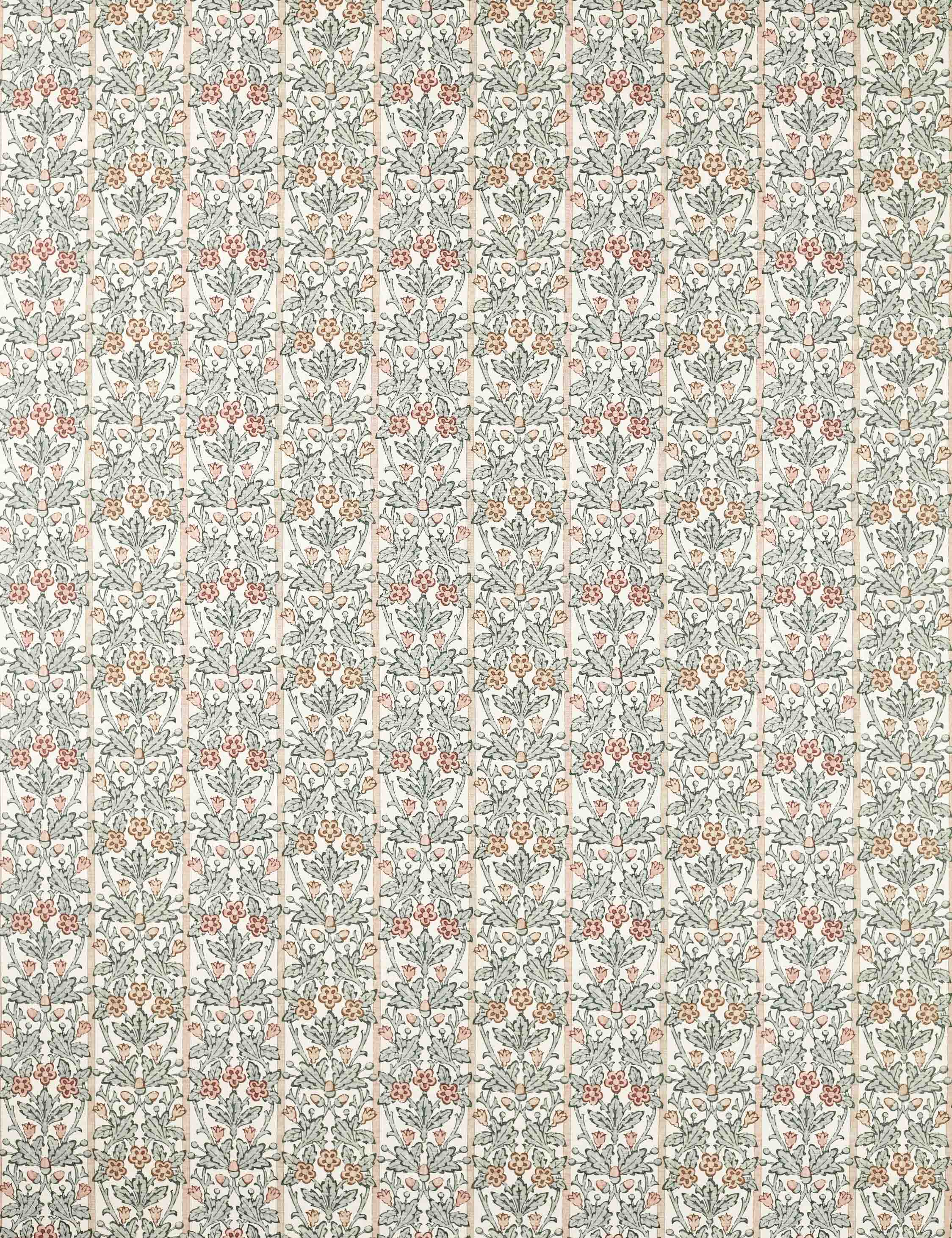 Oak & Blossom Linen Blend Fabric by Morris & Co. - Image 2