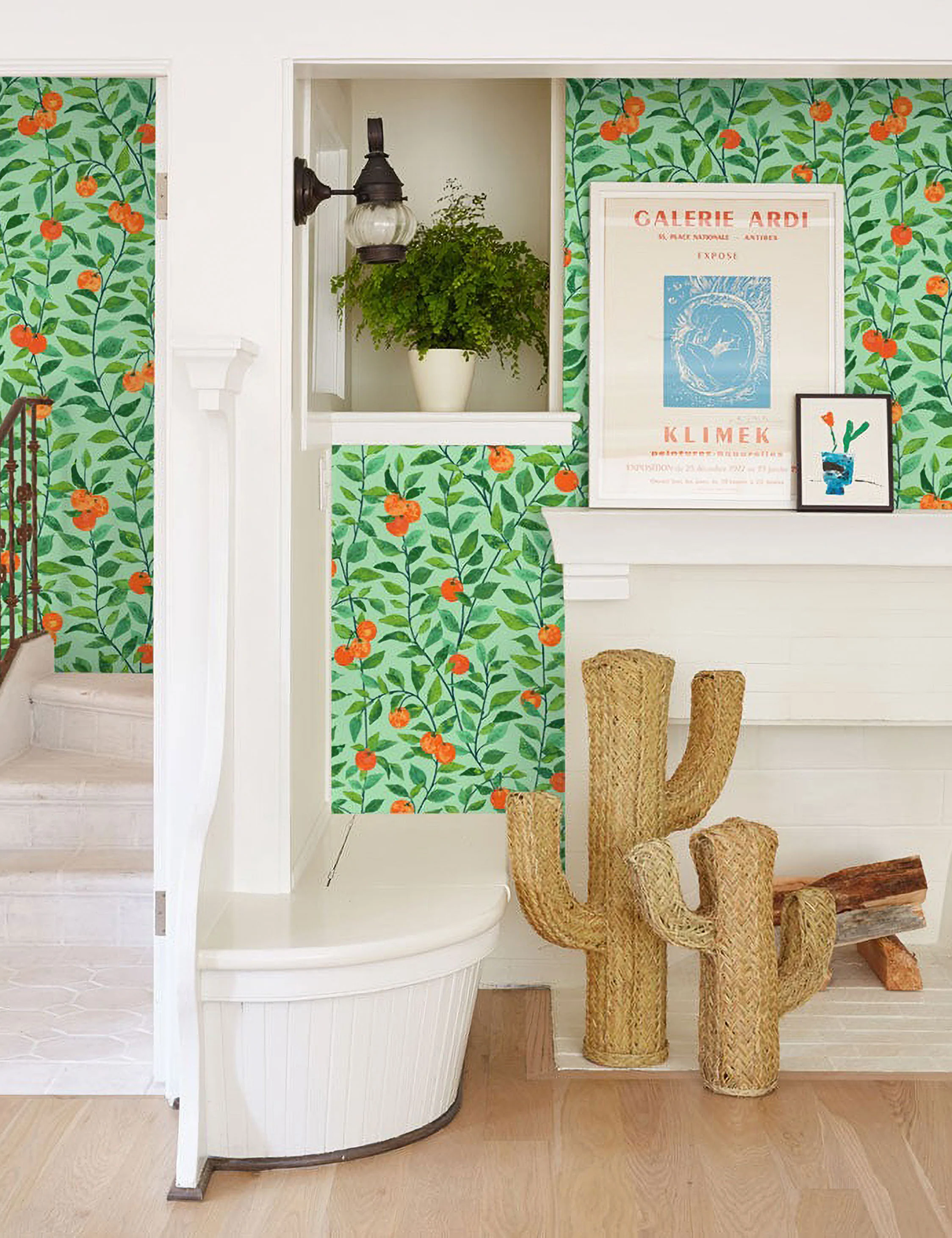 Orange Crush Peel + Stick Wallpaper - Image 8