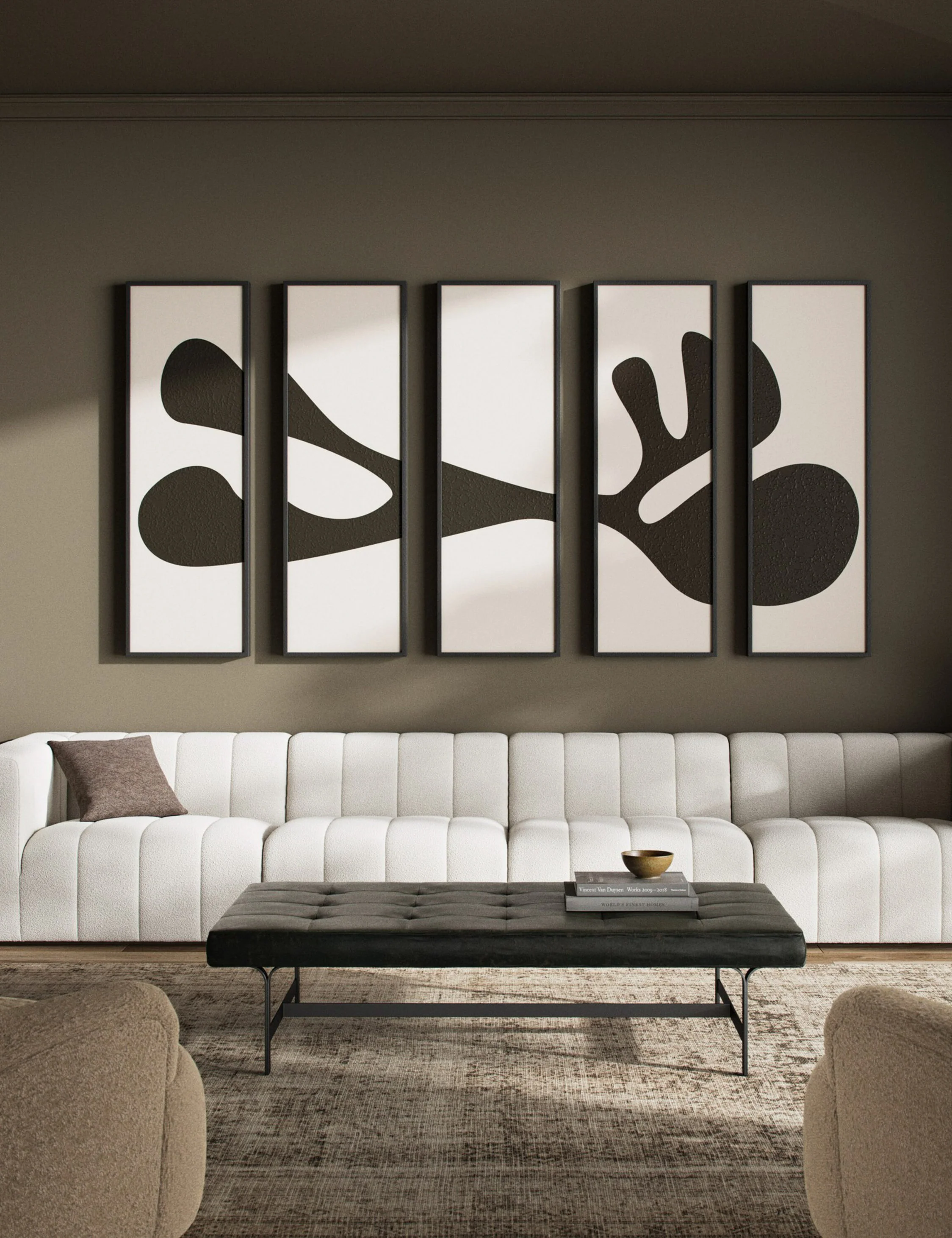 Organic Shape I Wall Art (Set of 5) by FHAS Inhouse - Image 2