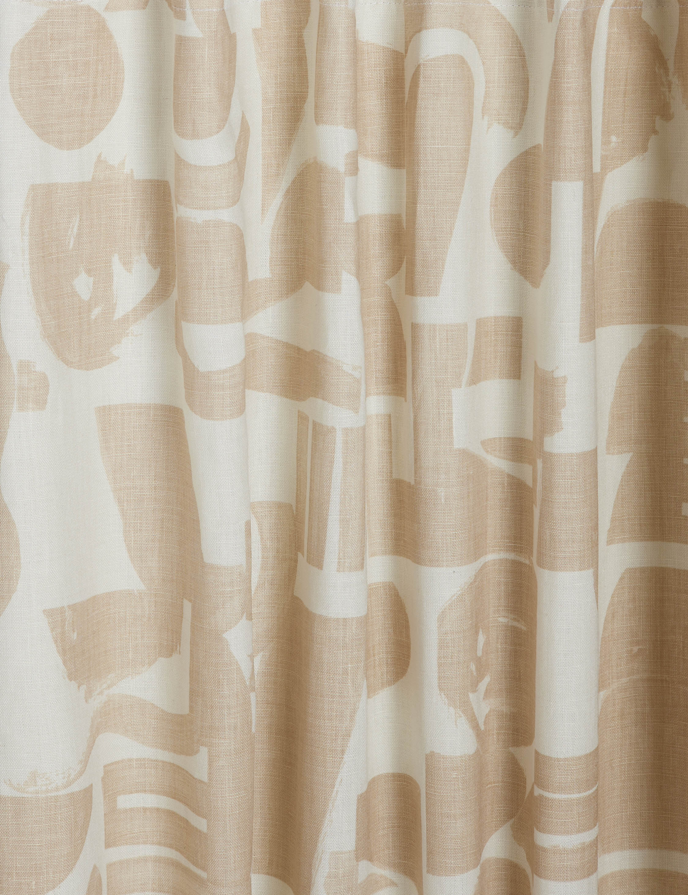 Organic Shapes Linen Curtain Panel by Sarah Sherman Samuel - Image 6