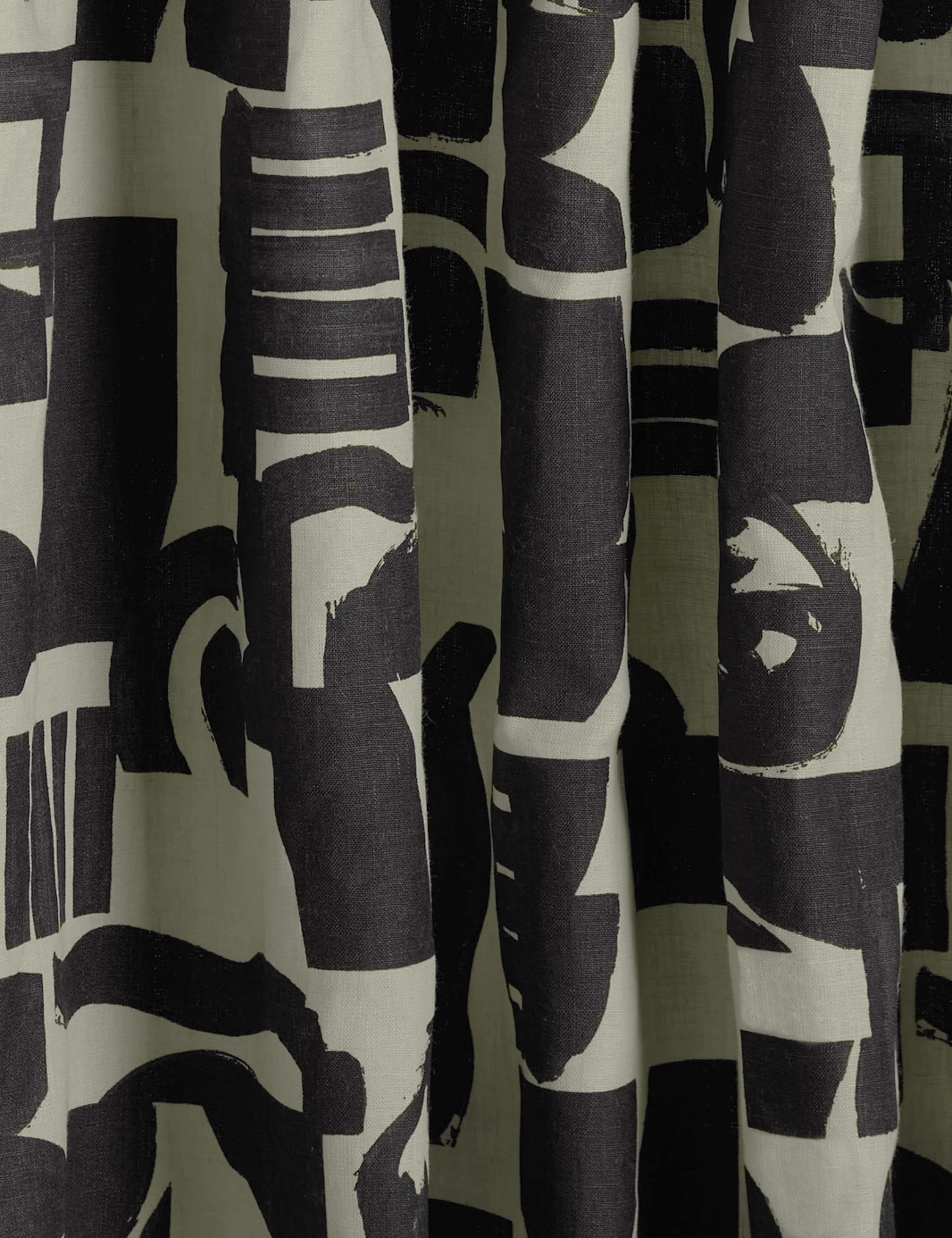 Organic Shapes Linen Curtain Panel by Sarah Sherman Samuel - Image 9