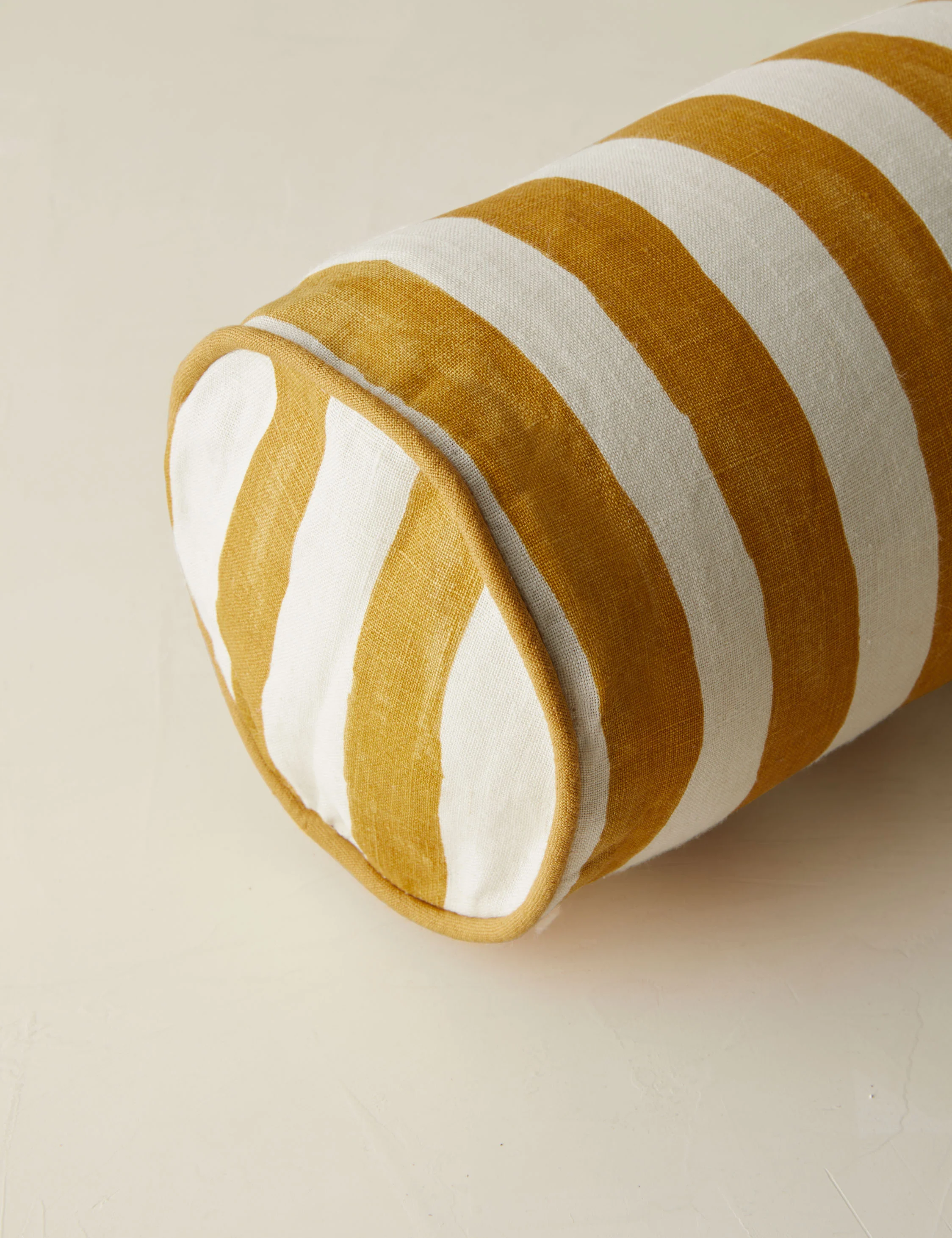 Painterly Stripe Linen Long Bolster Pillow by Sarah Sherman Samuel - Image 10