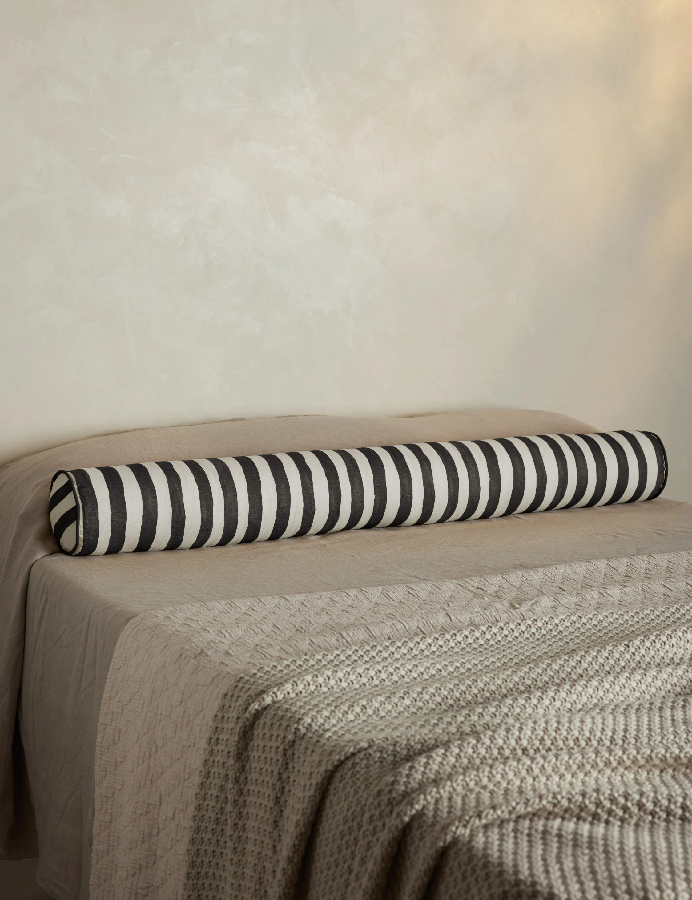 Painterly Stripe Linen Long Bolster Pillow by Sarah Sherman Samuel - Image 13