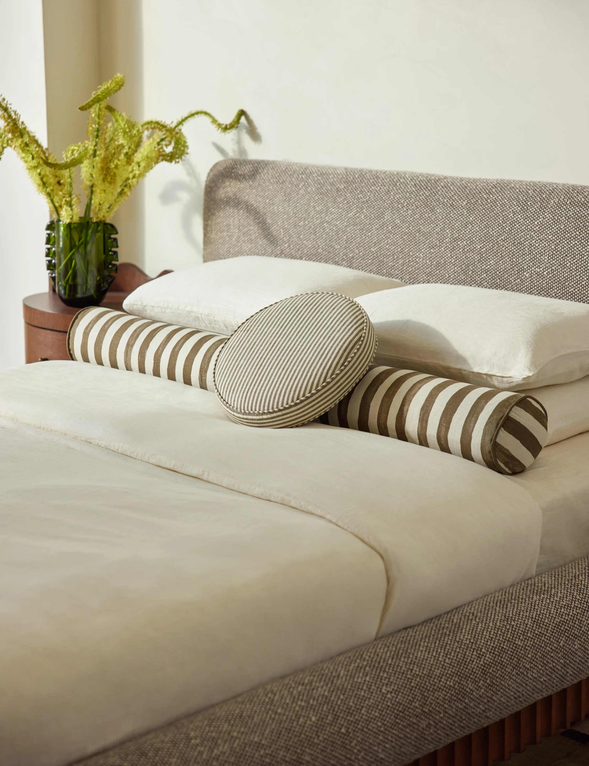 Painterly Stripe Linen Long Bolster Pillow by Sarah Sherman Samuel - Image 15