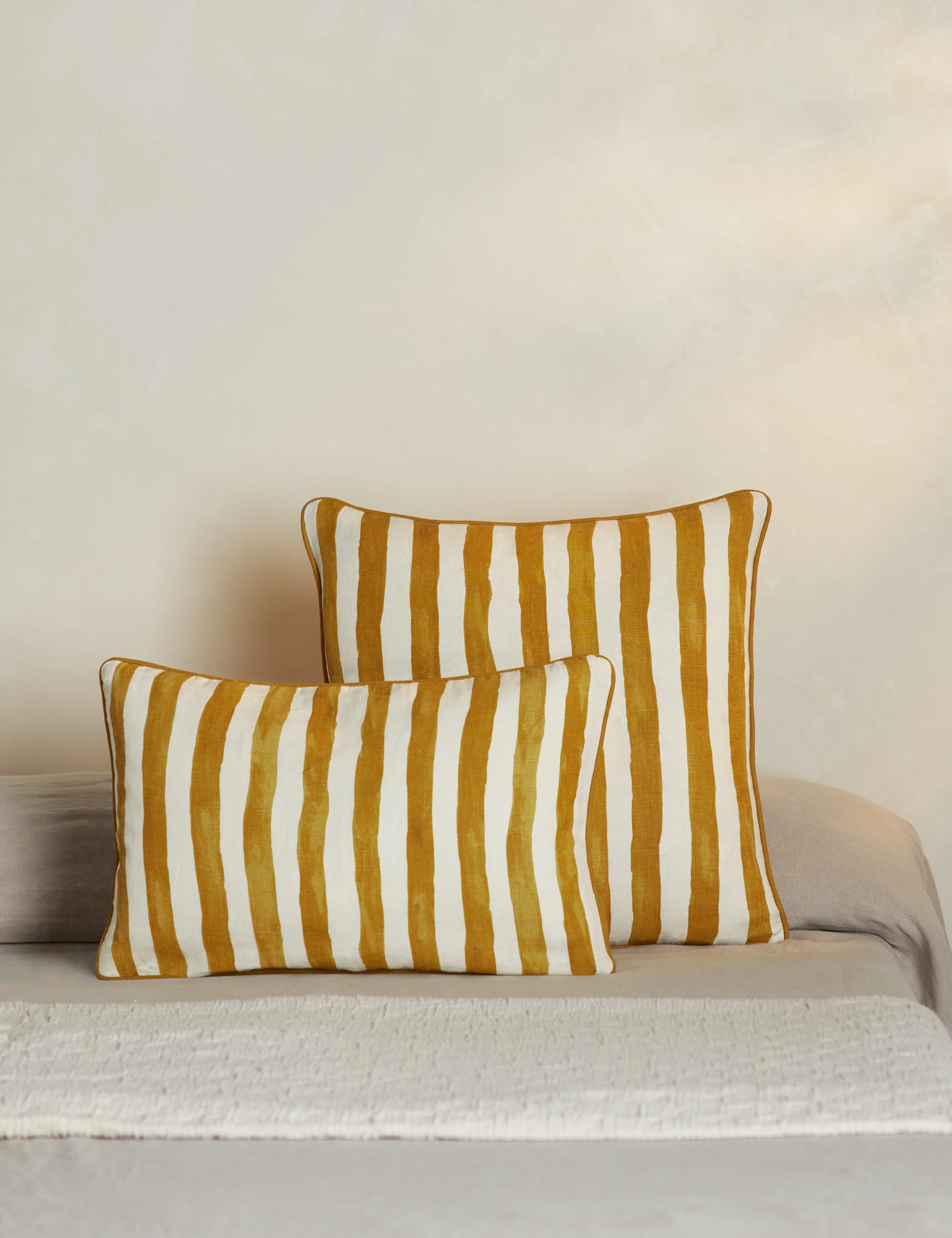 Painterly Stripe Linen Pillow by Sarah Sherman Samuel - Image 13