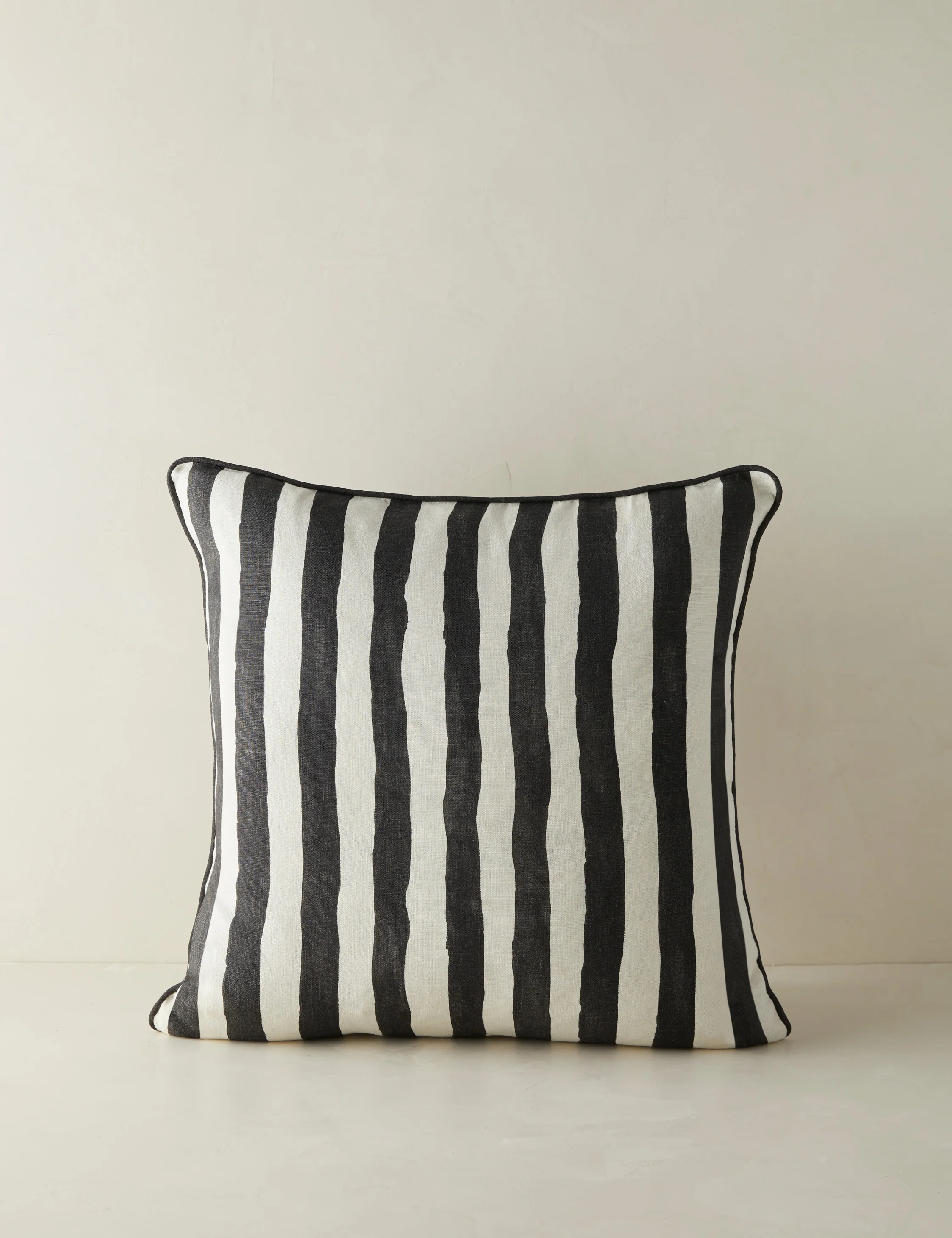Painterly Stripe Linen Pillow by Sarah Sherman Samuel - Image 2