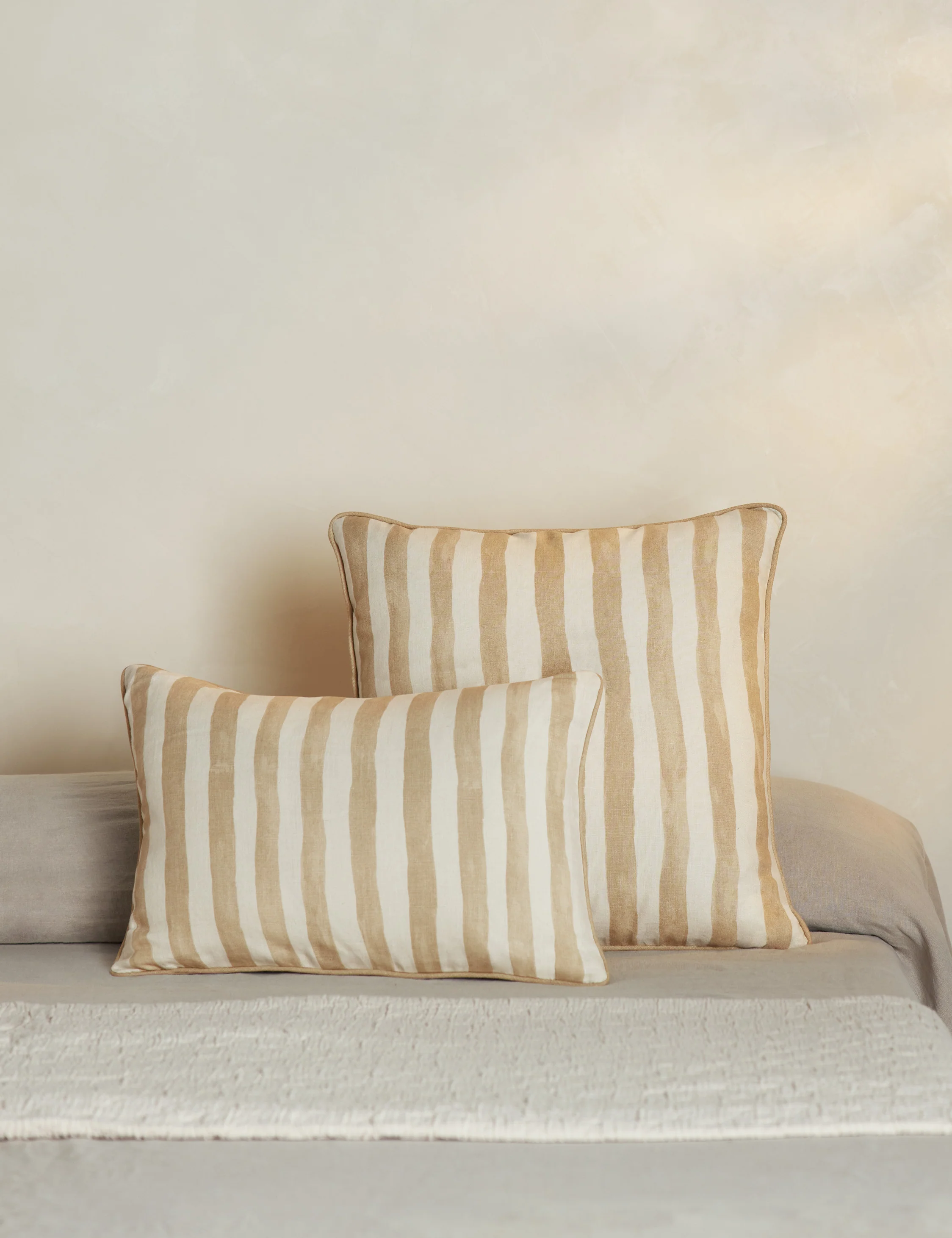 Painterly Stripe Linen Pillow by Sarah Sherman Samuel - Image 8
