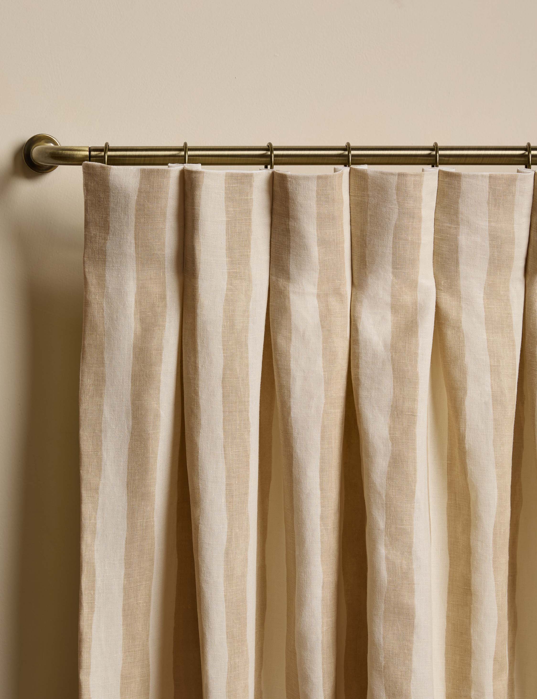 Painterly Stripe Pleated Curtain Panel by Sarah Sherman Samuel - Image 6
