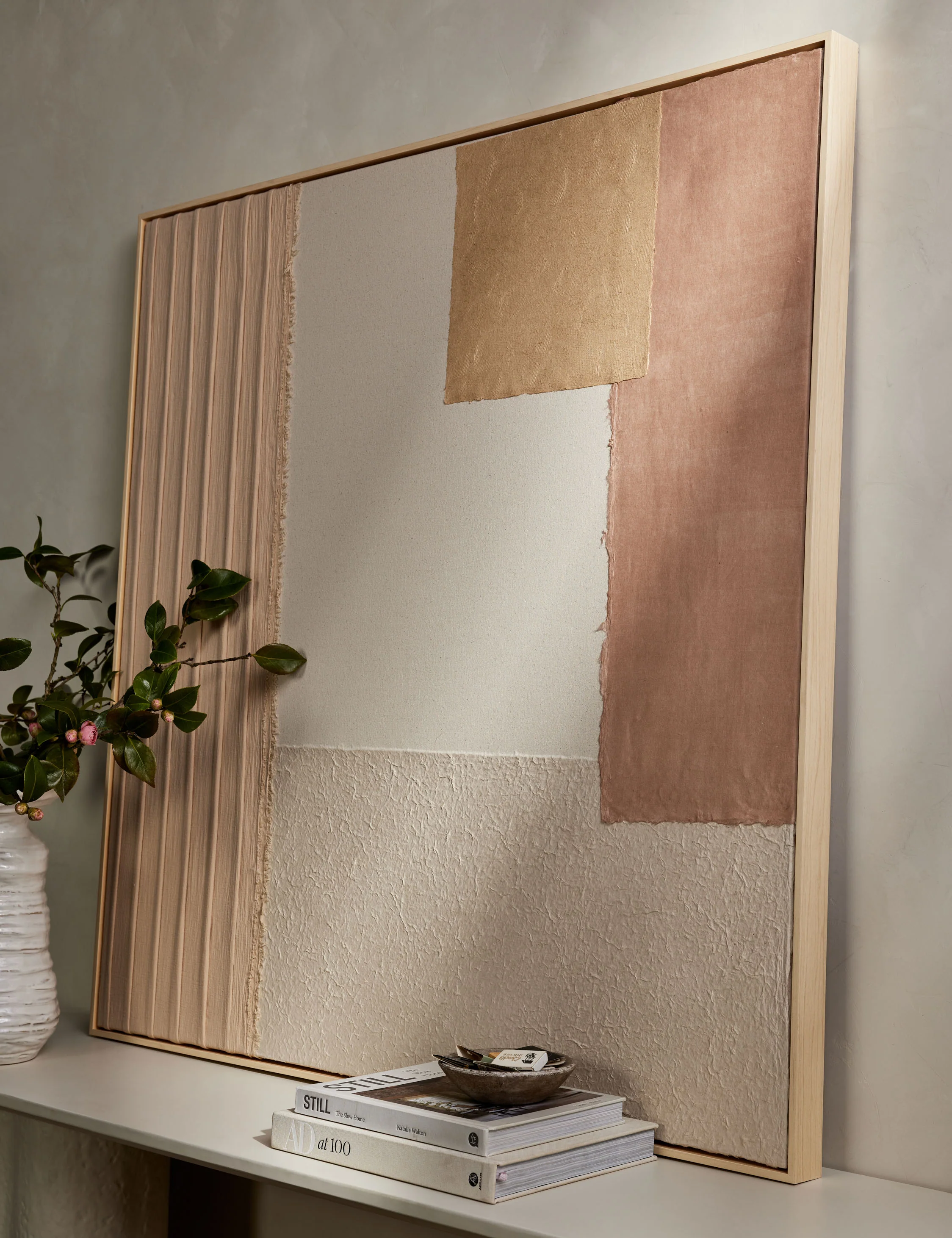 Patchwork Blush Wall Art by Visual Contrast - Image 3