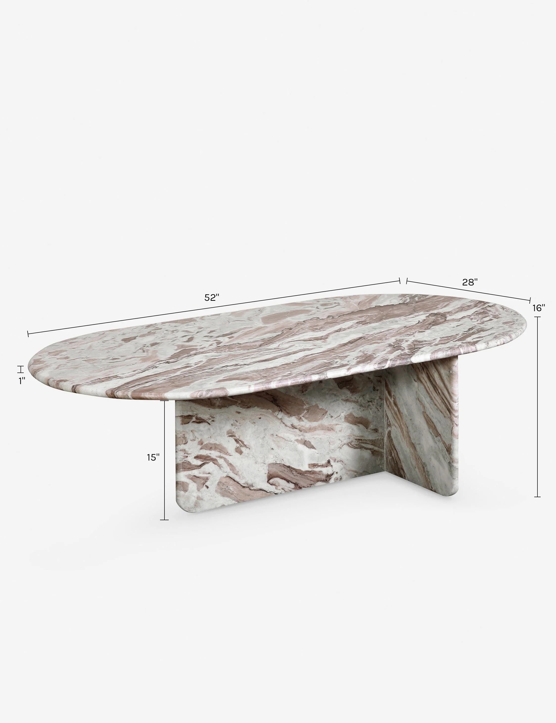 Pereda Oval Coffee Table - Image 5