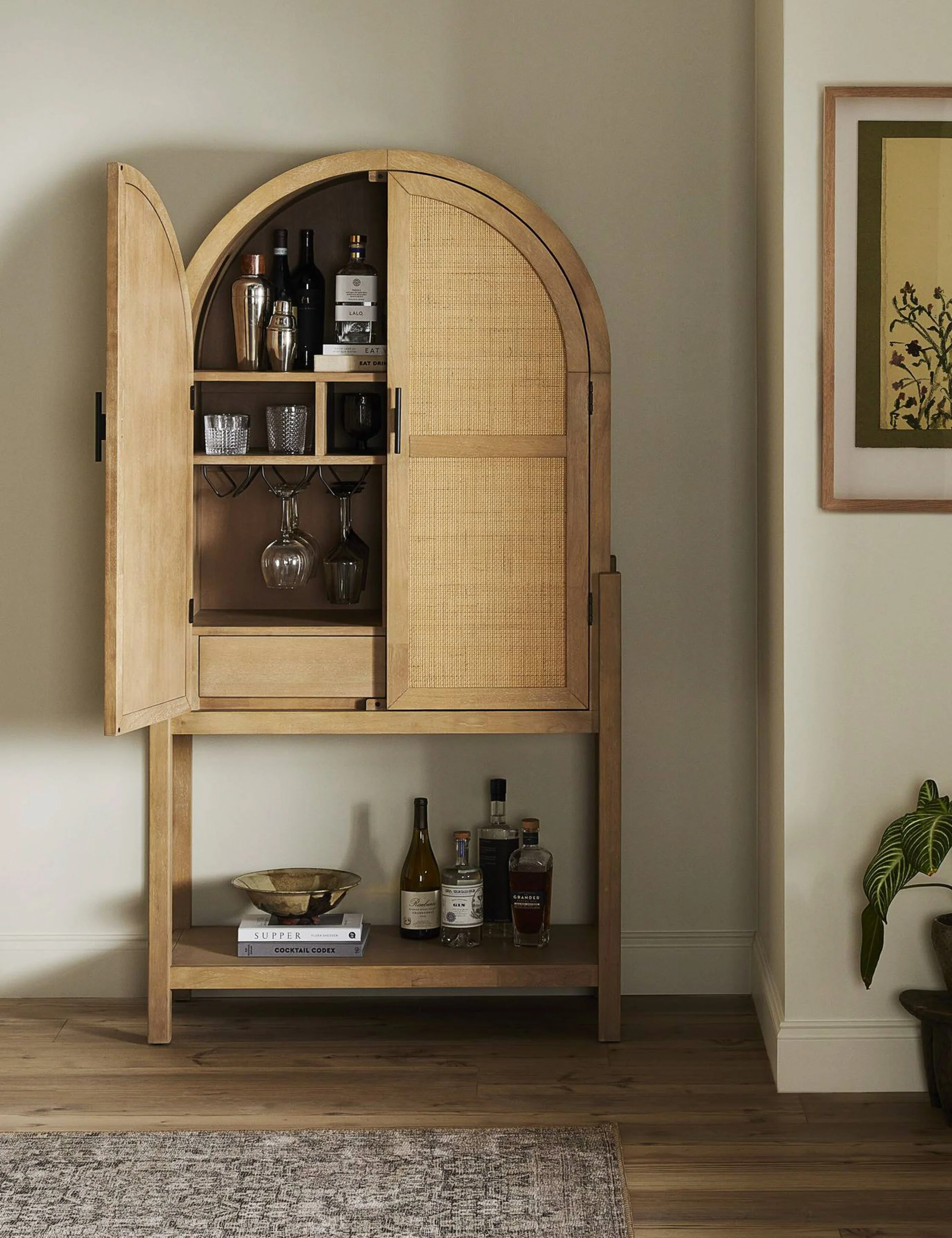 Philene Tall Bar Cabinet - Image 3