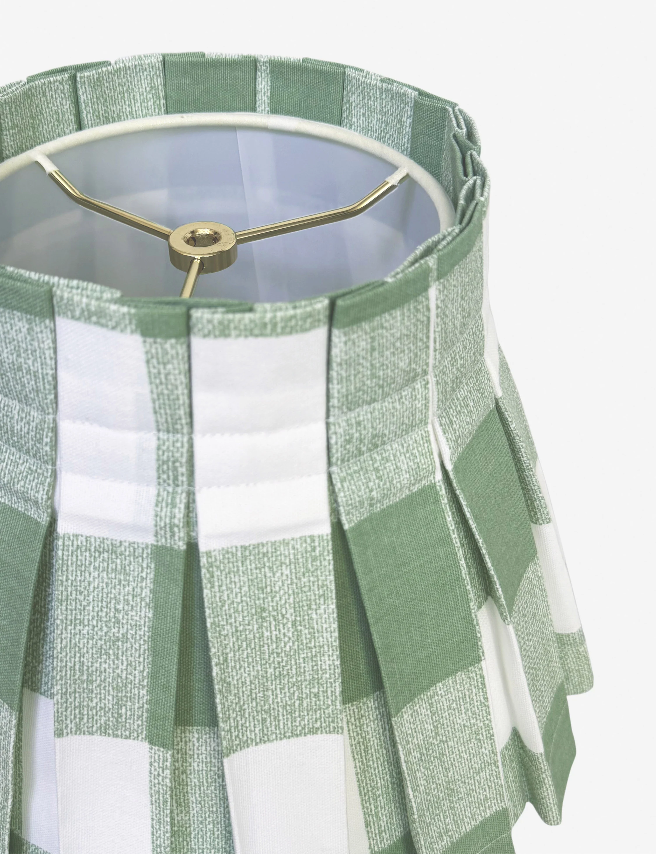 Plaid Classic Box Pleat Lampshade by Cielle Home - Image 4